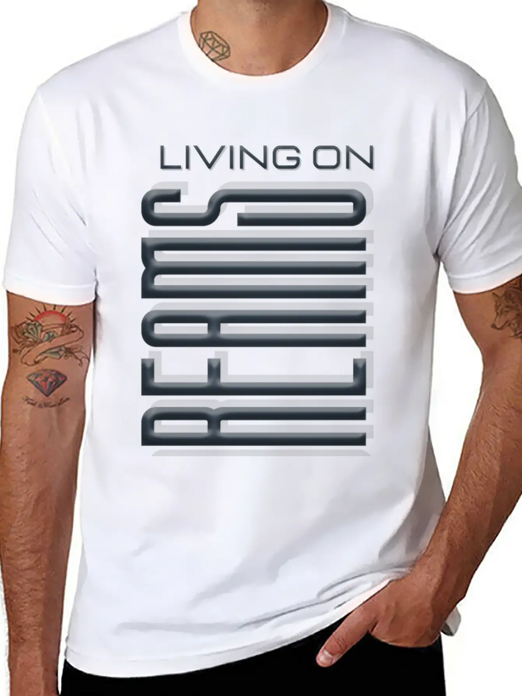 Living On Dreams Stylish Everyday T-Shirt – Unisex Basic Cotton Tee
