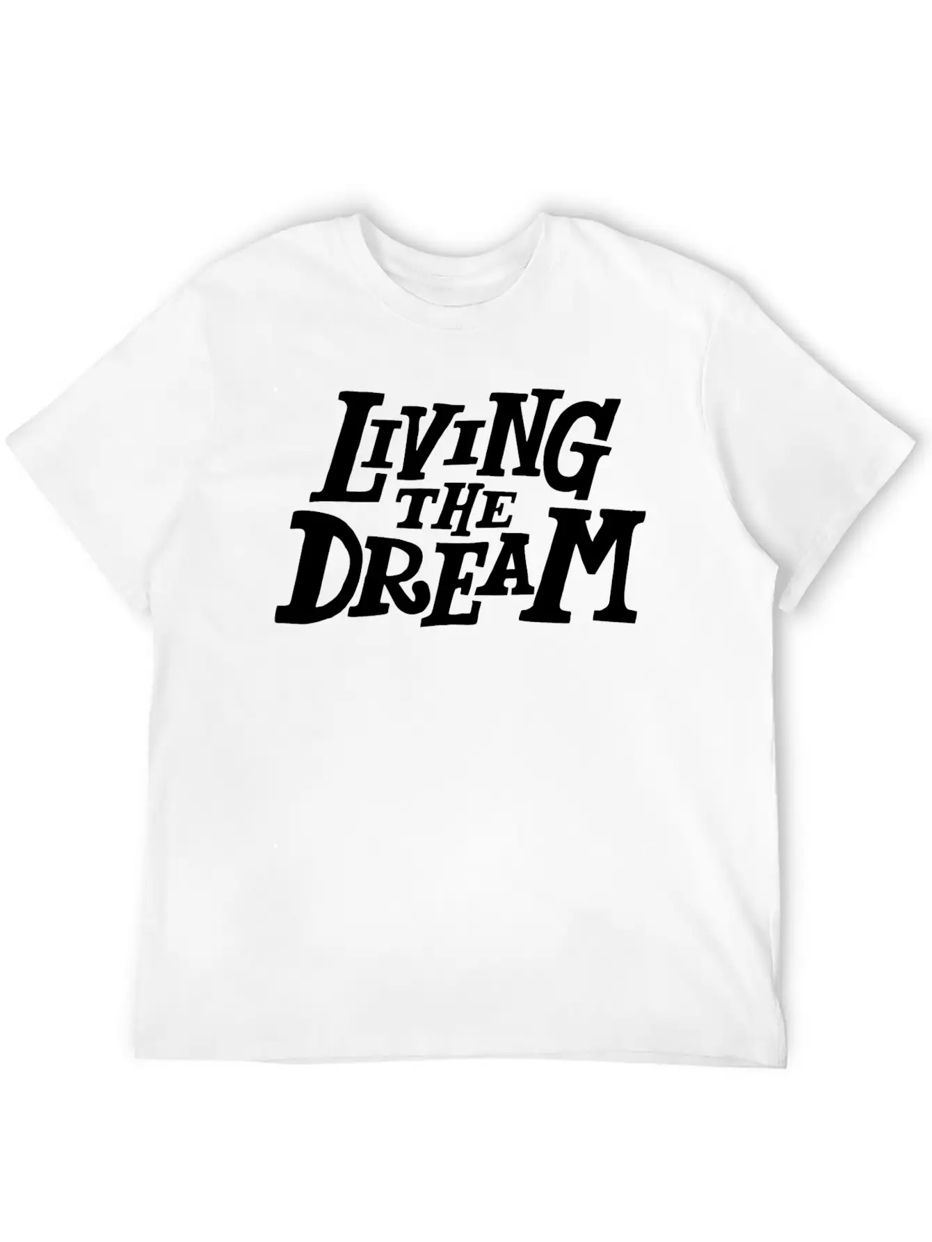 Living The Dream Stylish Everyday T-Shirt – Unisex Basic Cotton Tee
