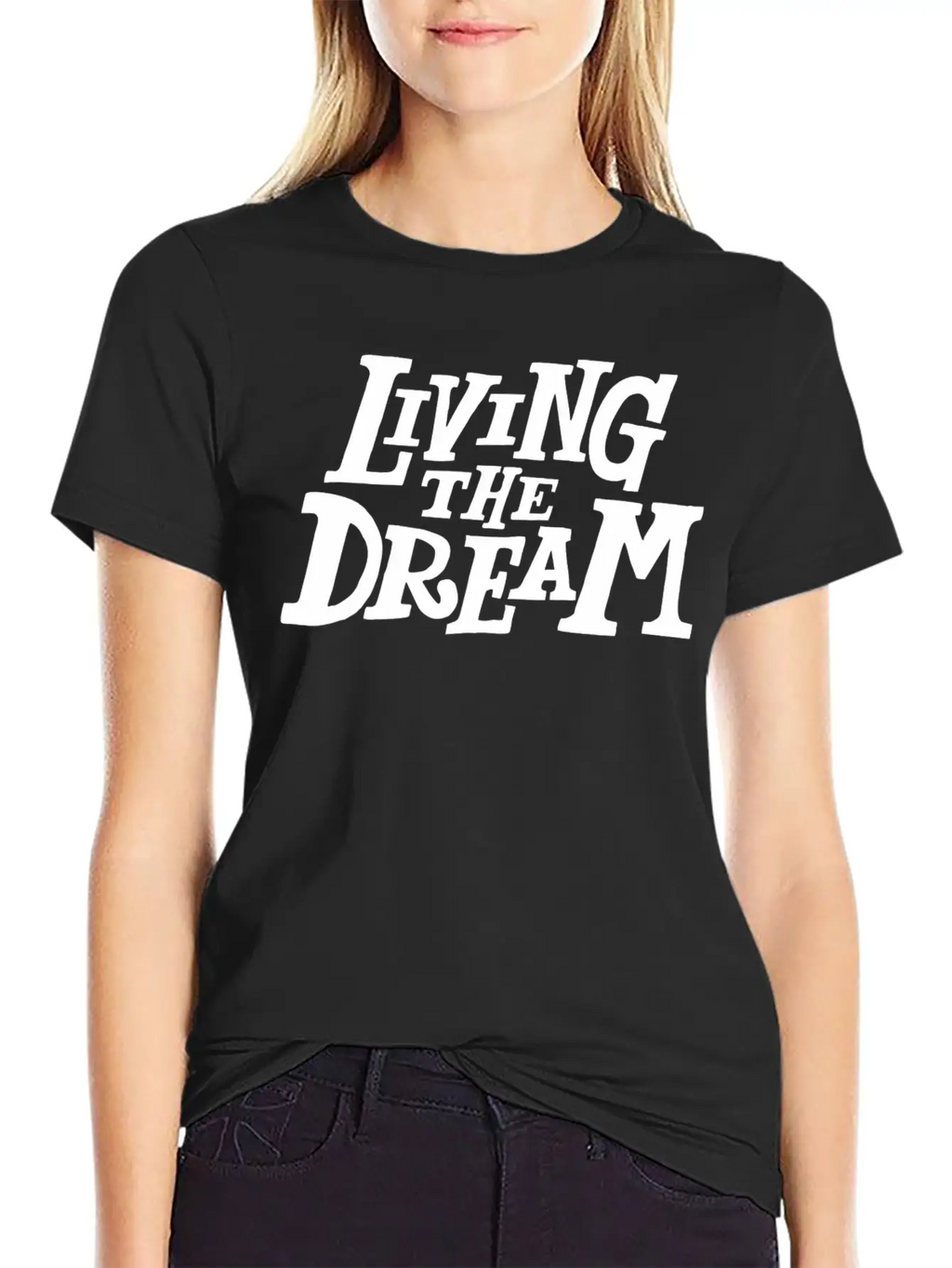 Living The Dream Stylish Everyday T-Shirt – Unisex Basic Cotton Tee