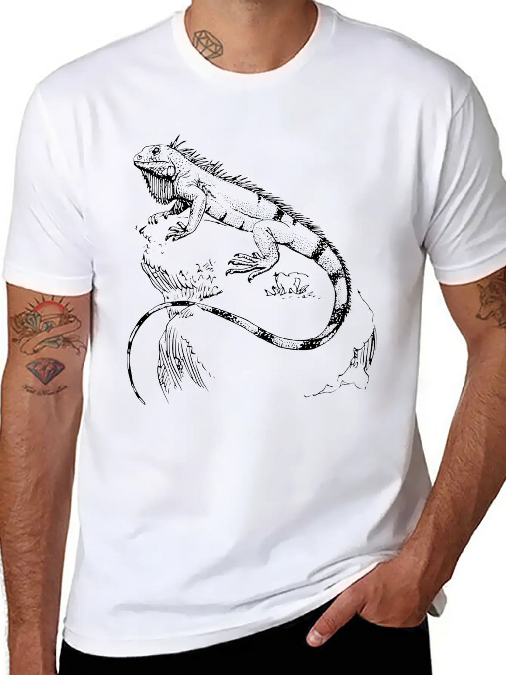 Lizard Stylish Everyday T-Shirt – Unisex Basic Cotton Tee