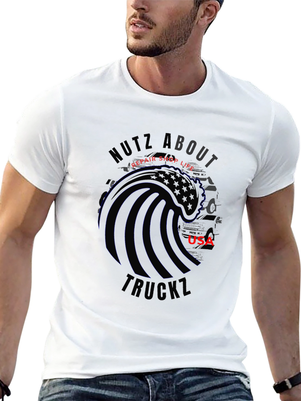 Nutz About Truckz USA T-Shirt