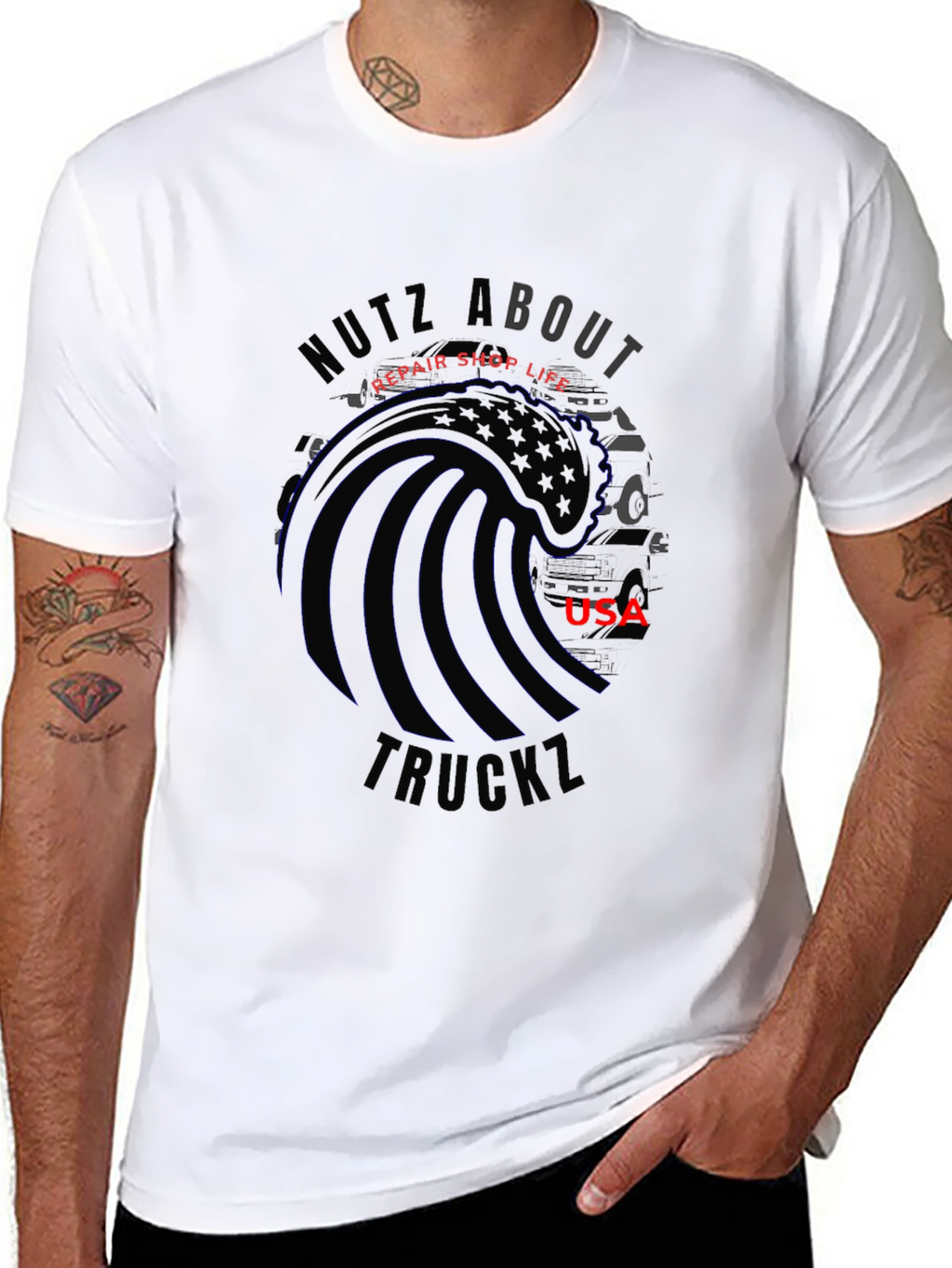 Nutz About Truckz USA T-Shirt