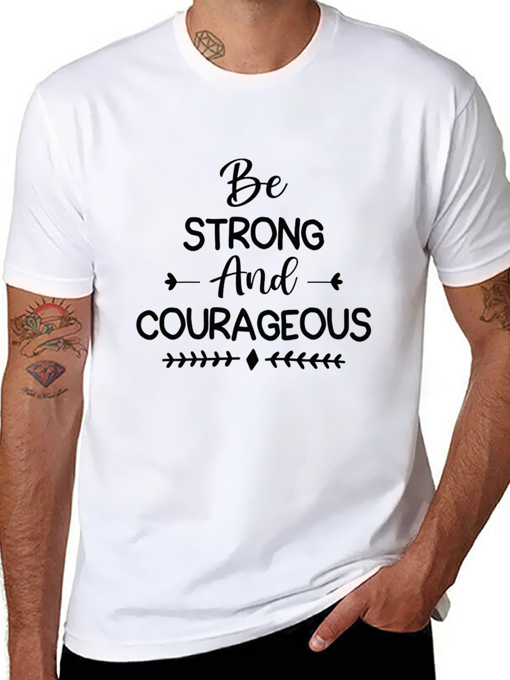 Be Strong and Courageous Graphic T-Shirt