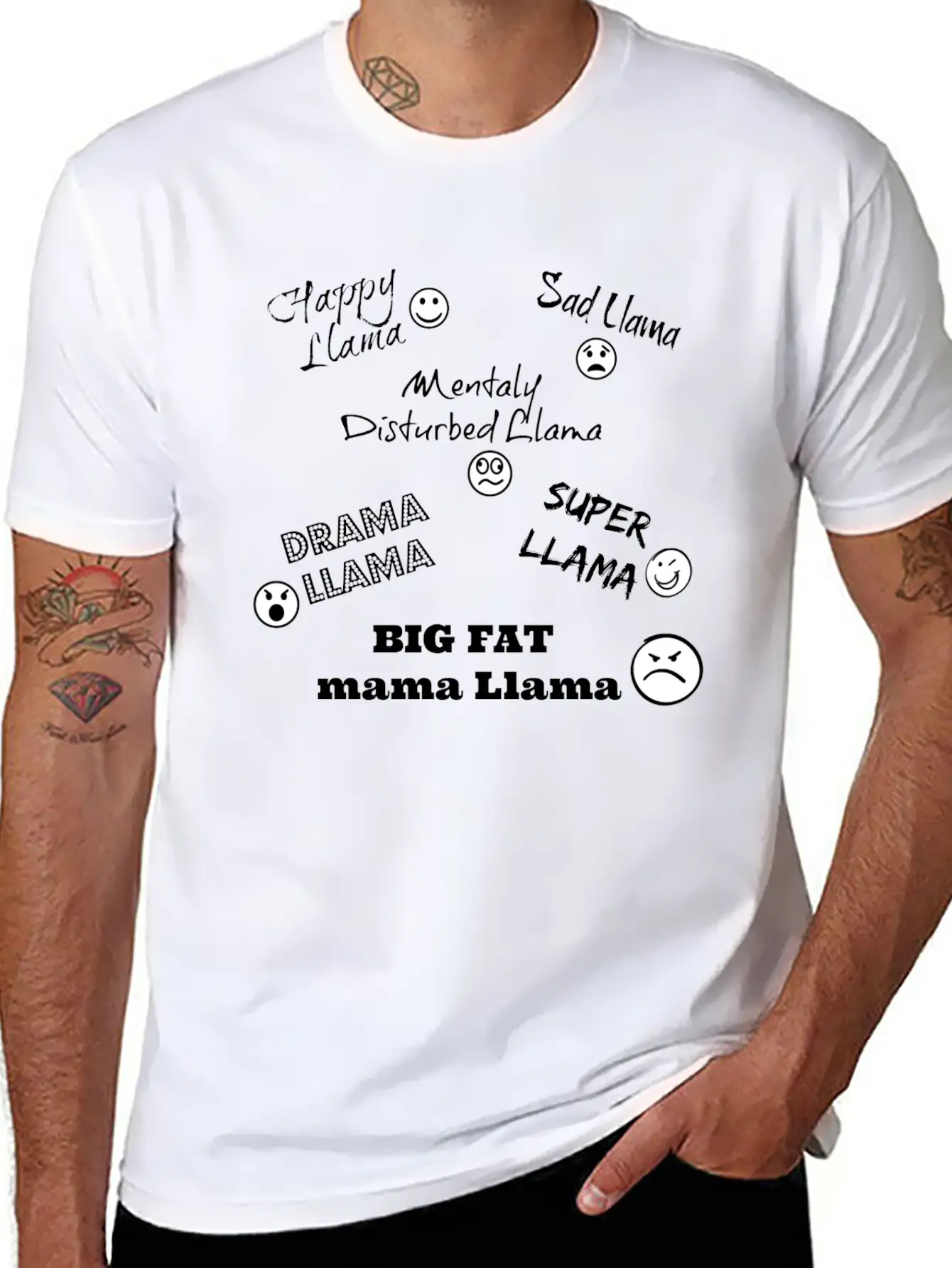 Llama Song Design Unisex Casual T-Shirt – Clean Design For Daily Comfort