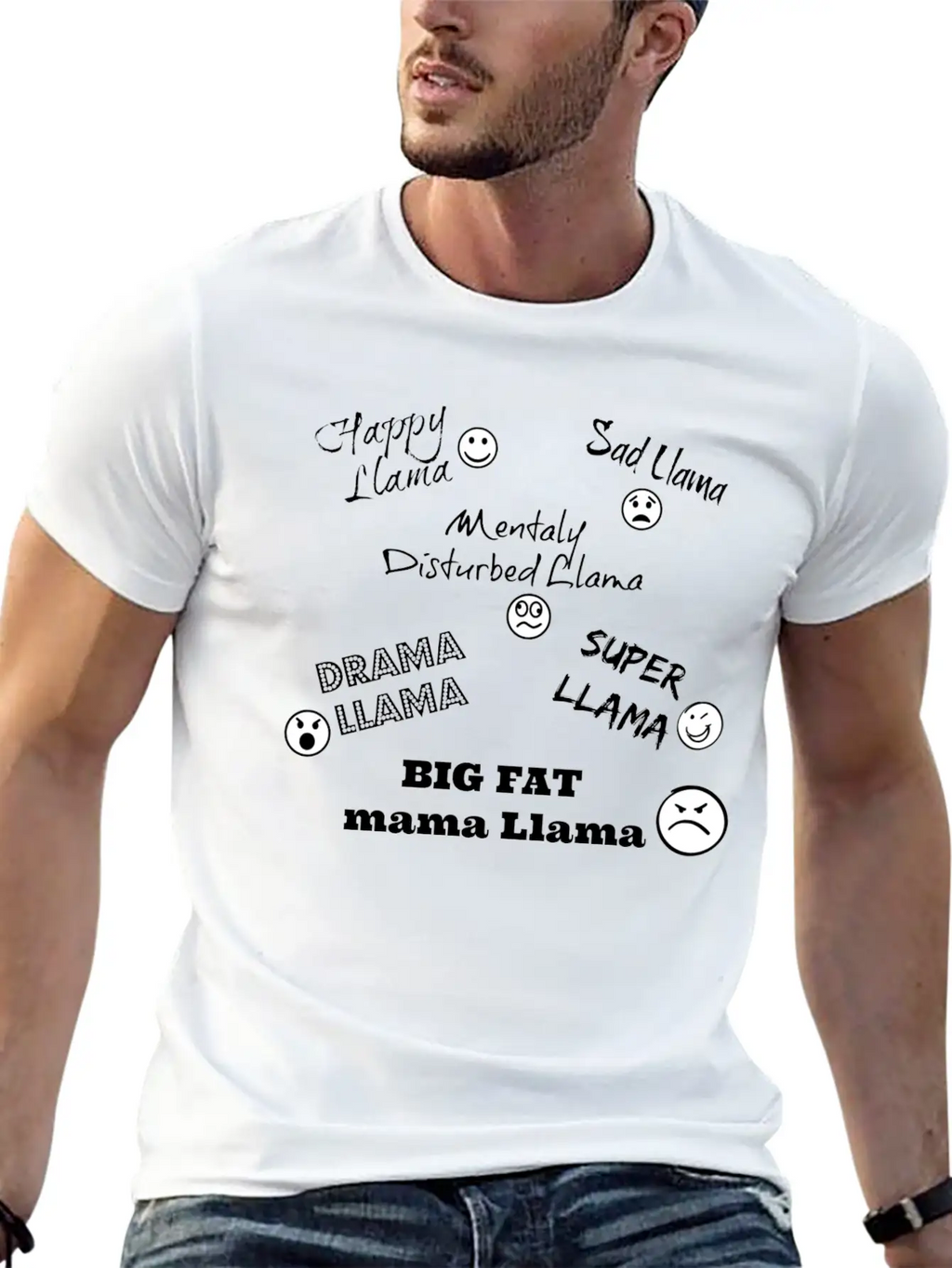 Llama Song Design Unisex Casual T-Shirt – Clean Design For Daily Comfort