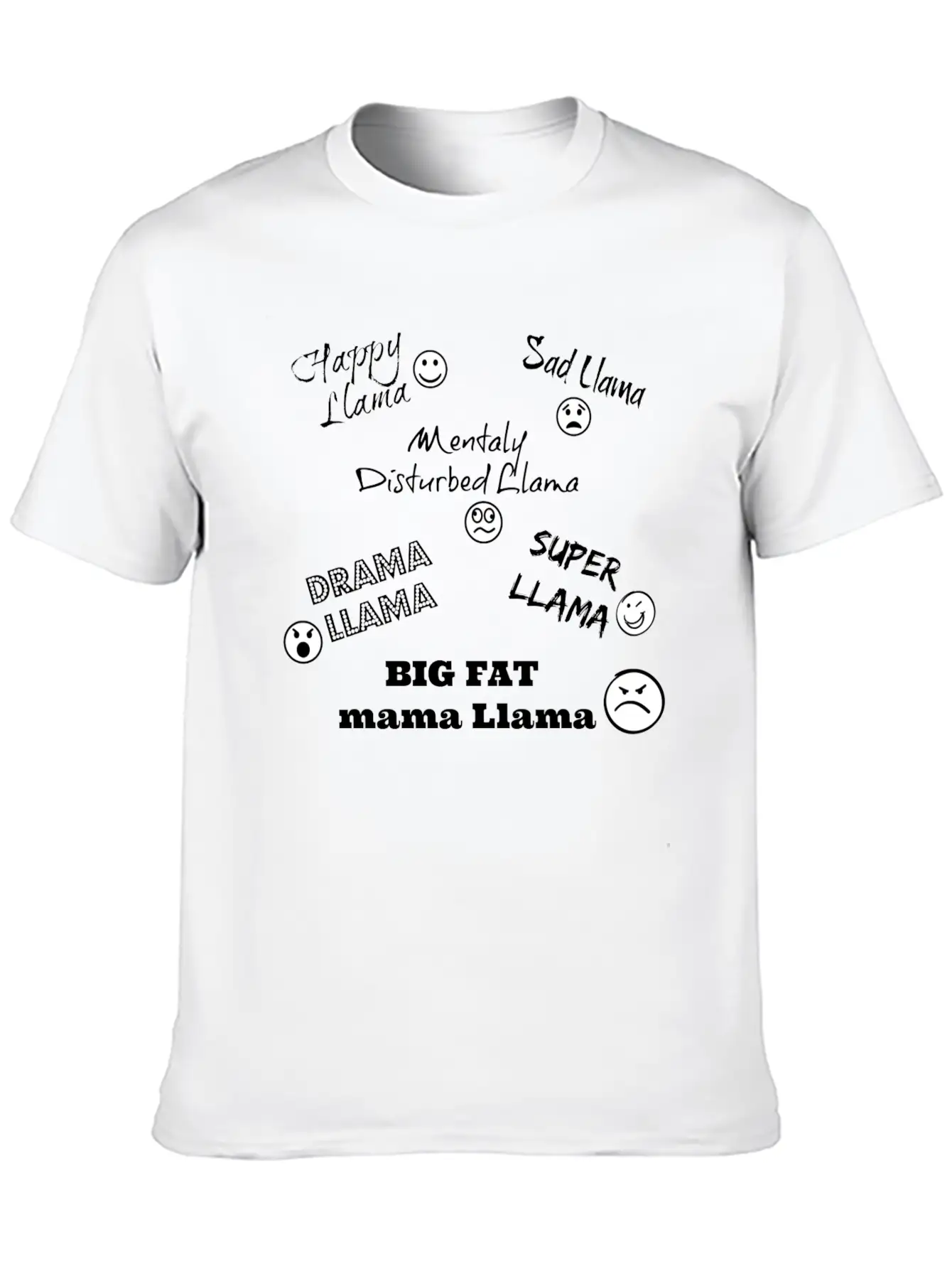 Llama Song Design Unisex Casual T-Shirt – Clean Design For Daily Comfort