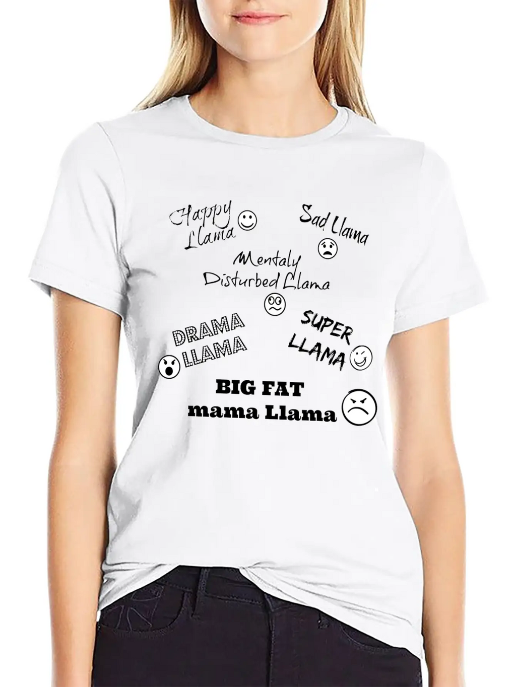 Llama Song Design Unisex Casual T-Shirt – Clean Design For Daily Comfort