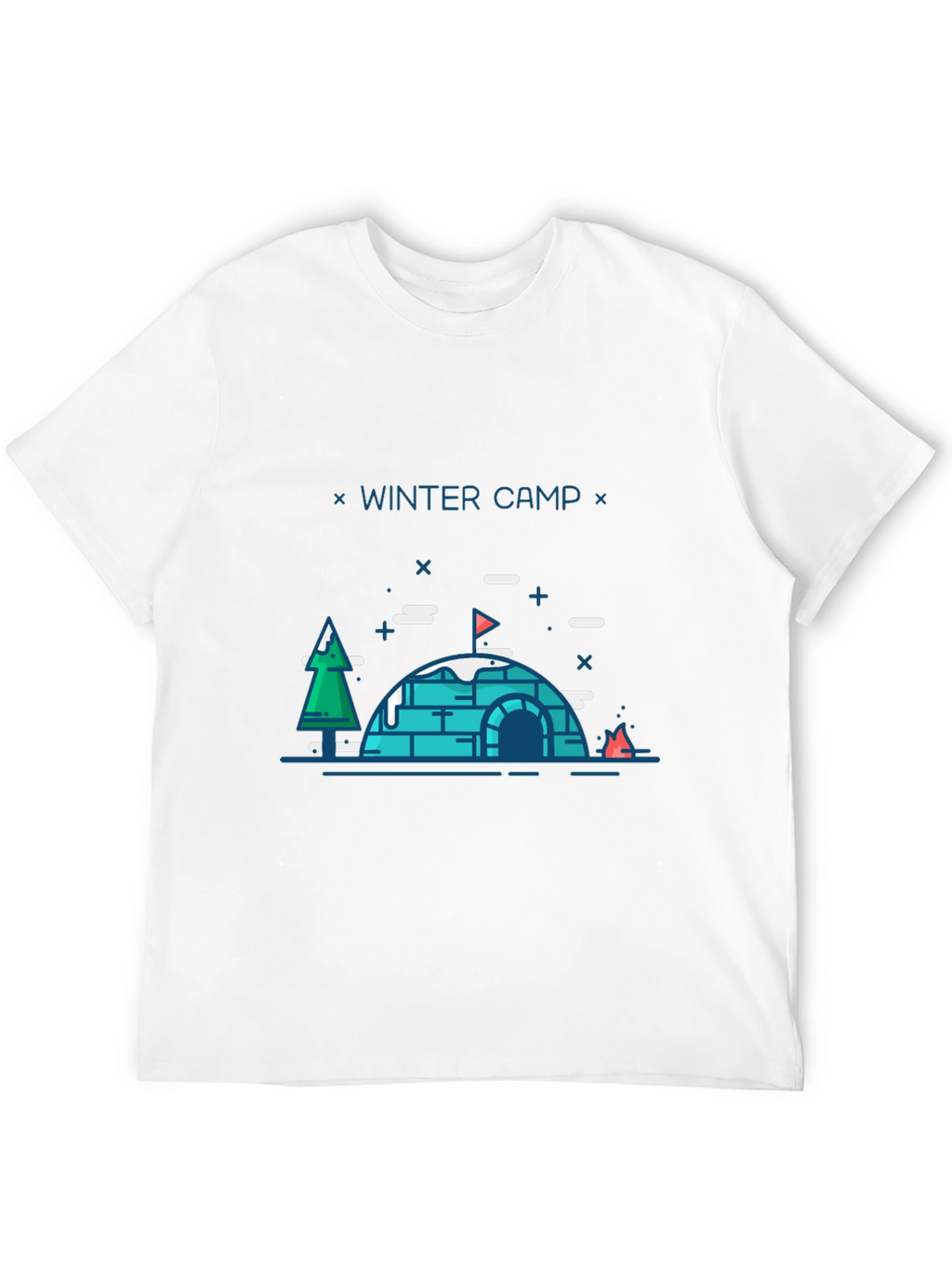 Winter Camp Graphic T-Shirt - Black