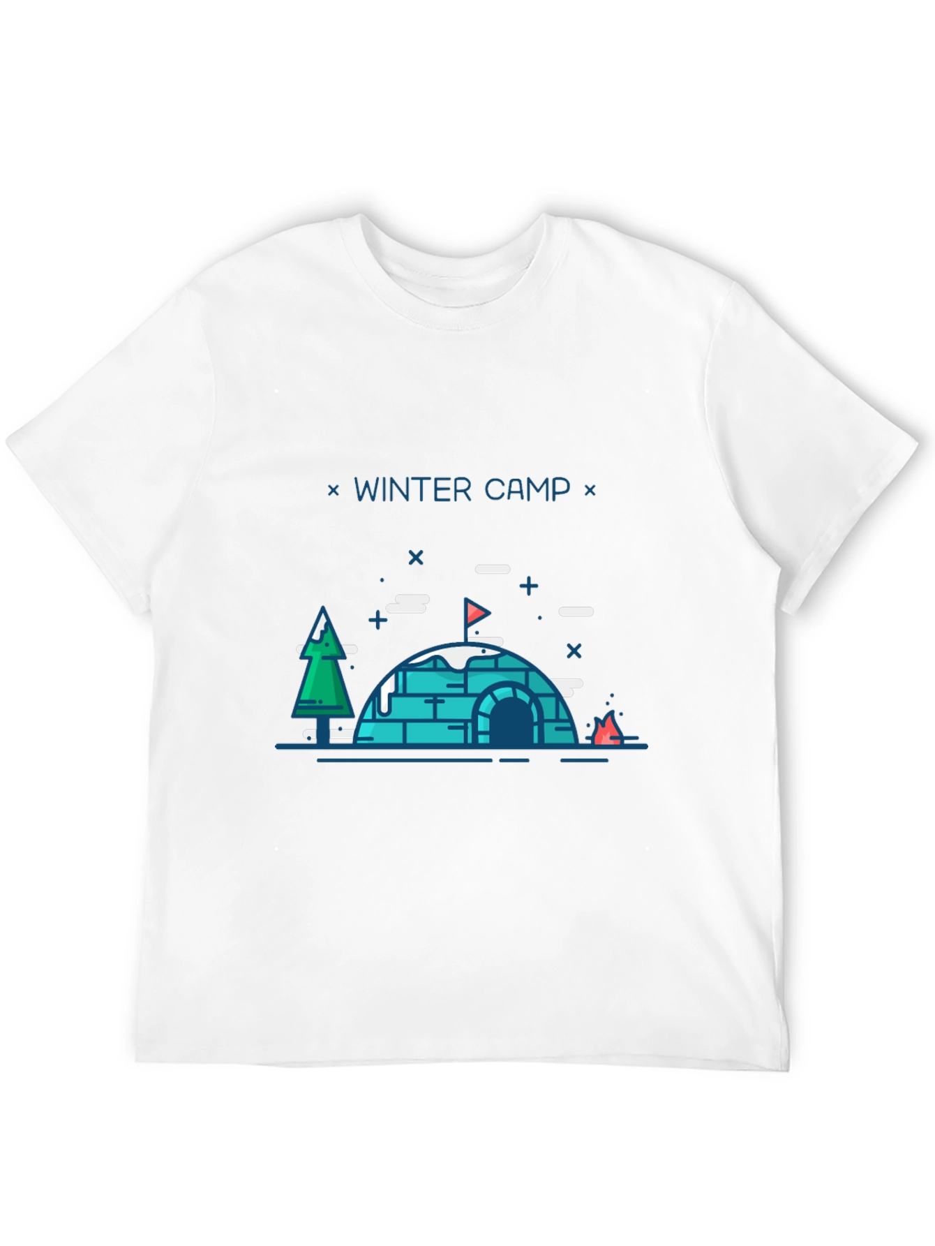 Winter Camp Graphic T-Shirt - Black