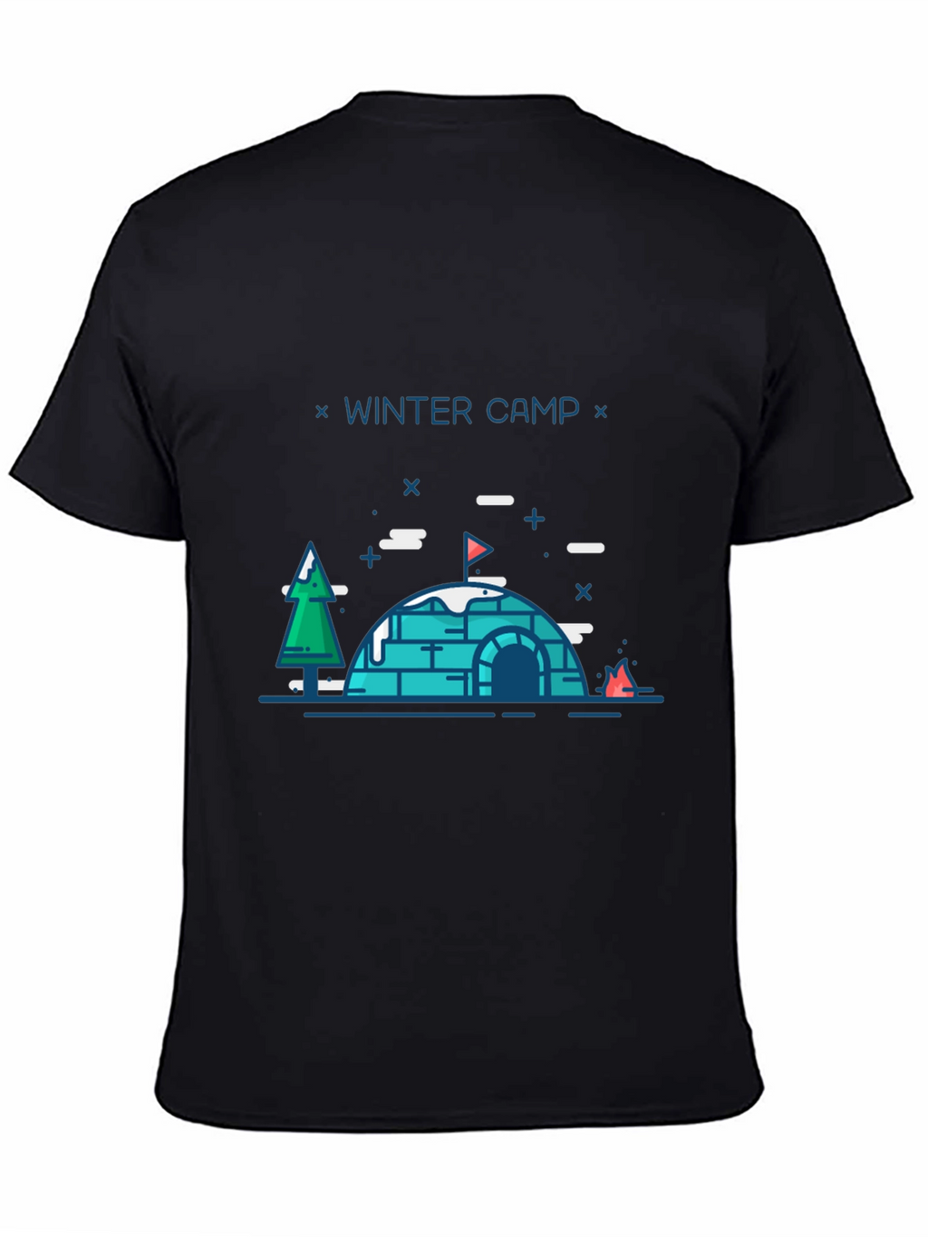 Winter Camp Graphic T-Shirt - Black