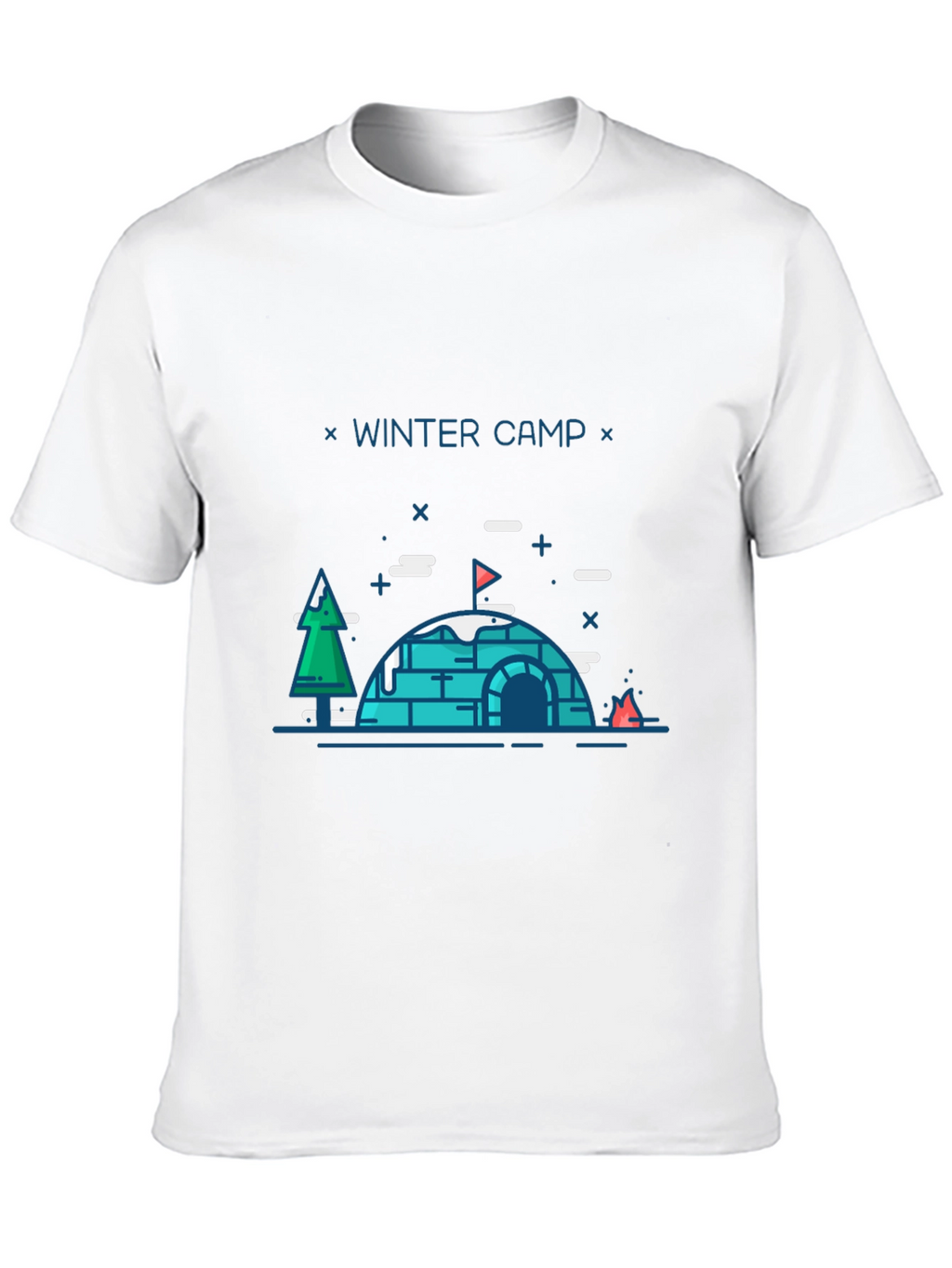 Winter Camp Graphic T-Shirt - Black