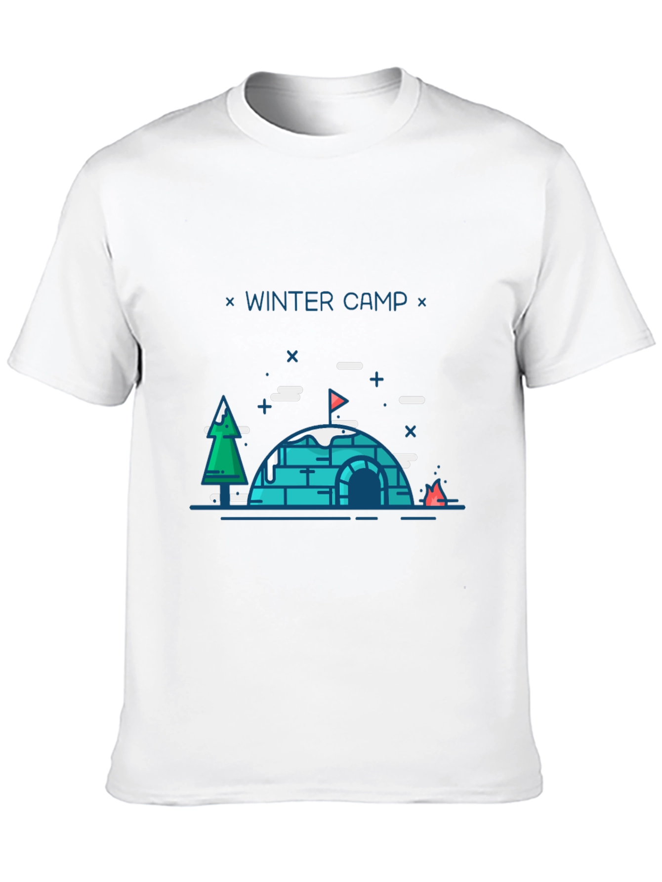 Winter Camp Graphic T-Shirt - Black
