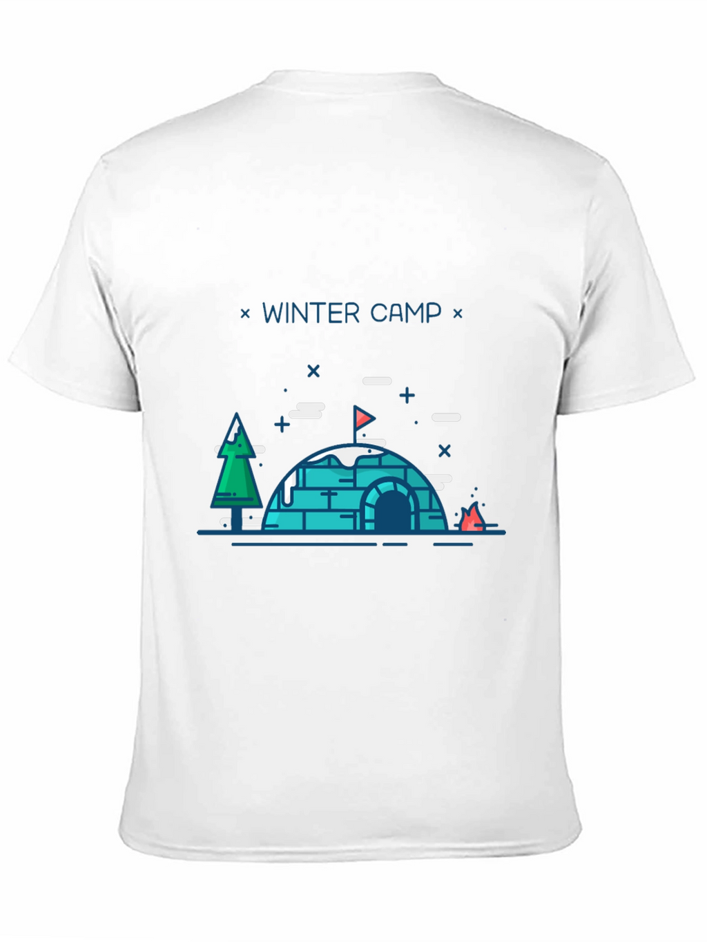 Winter Camp Graphic T-Shirt - Black