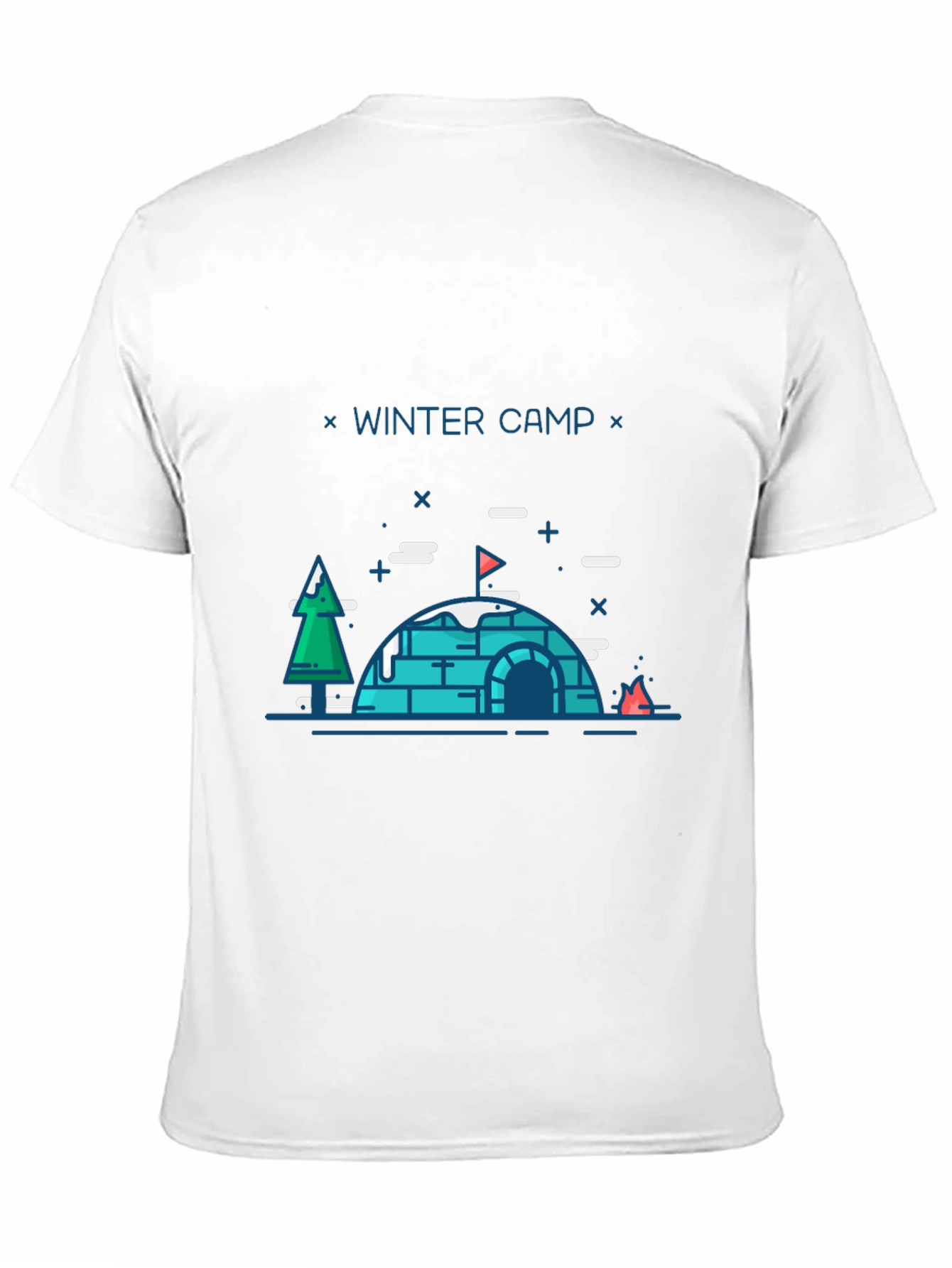 Winter Camp Graphic T-Shirt - Black