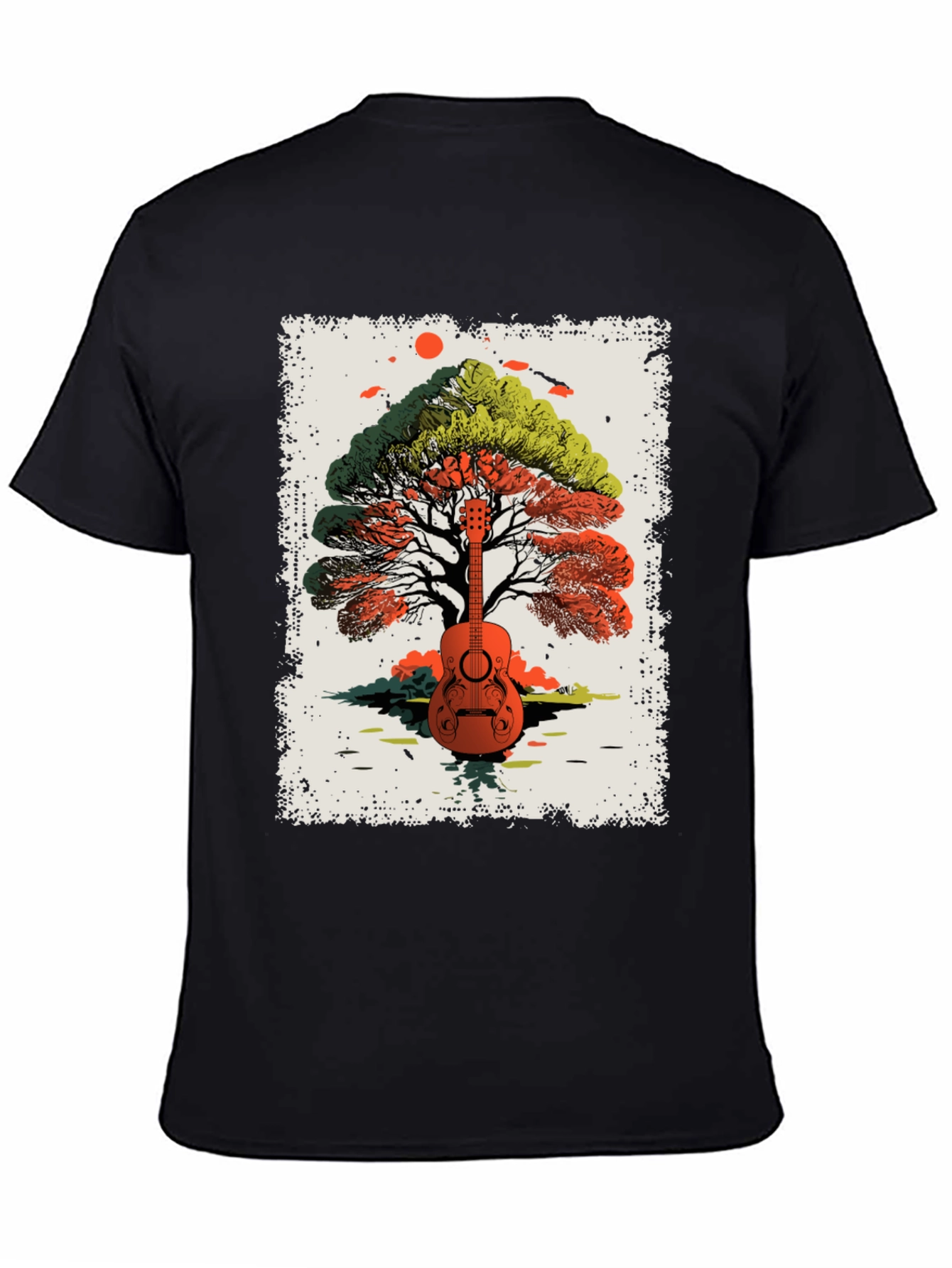 Guitar Tree Graphic Tee - Music Lovers T-Shirt