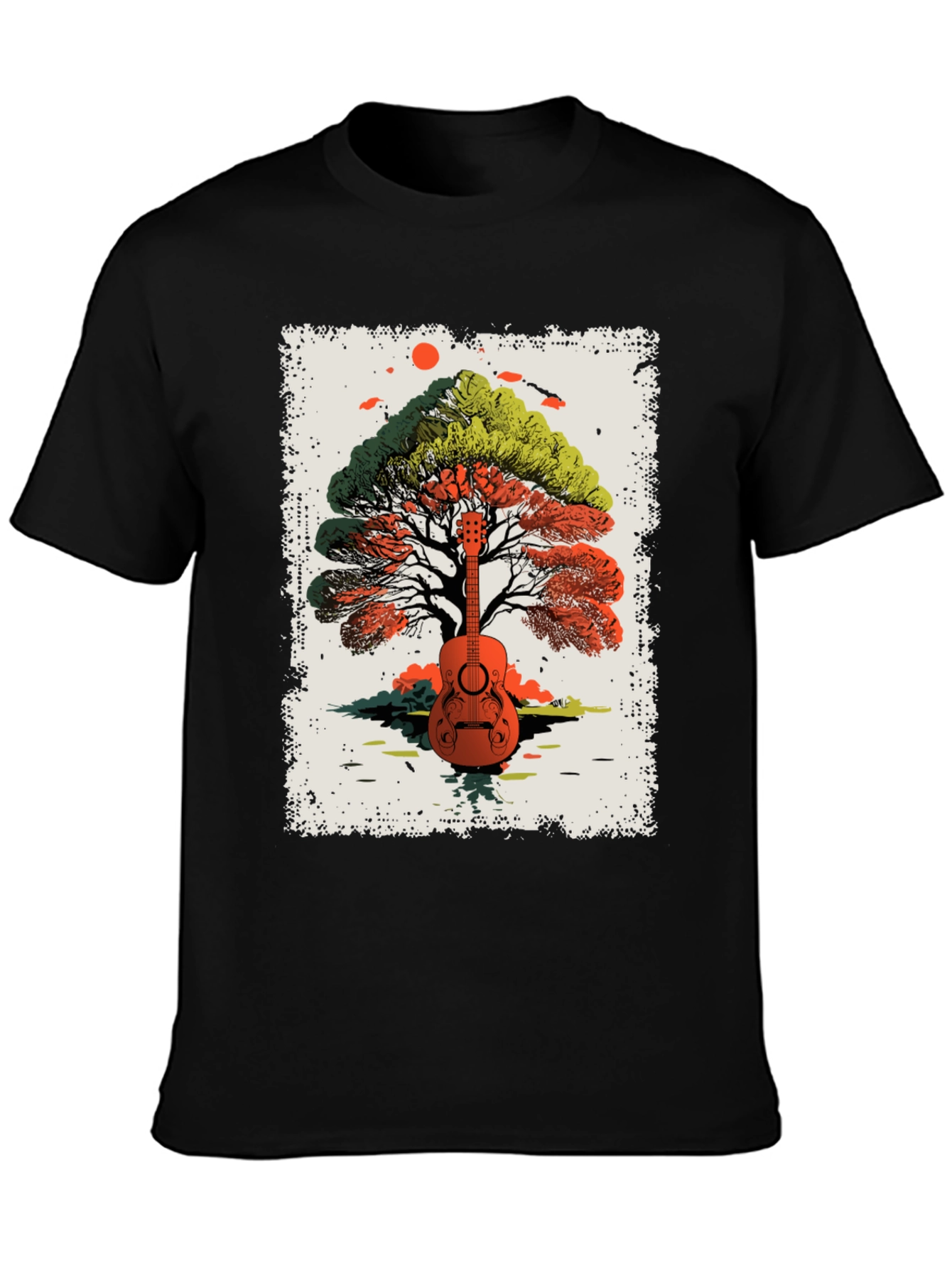 Guitar Tree Graphic Tee - Music Lovers T-Shirt