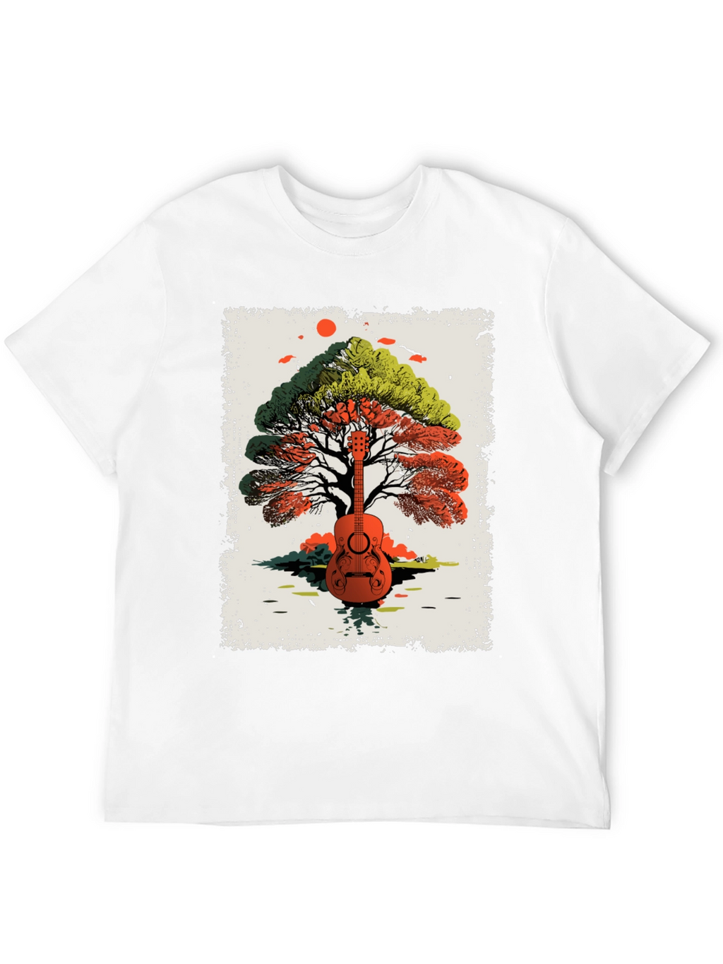 Guitar Tree Graphic Tee - Music Lovers T-Shirt