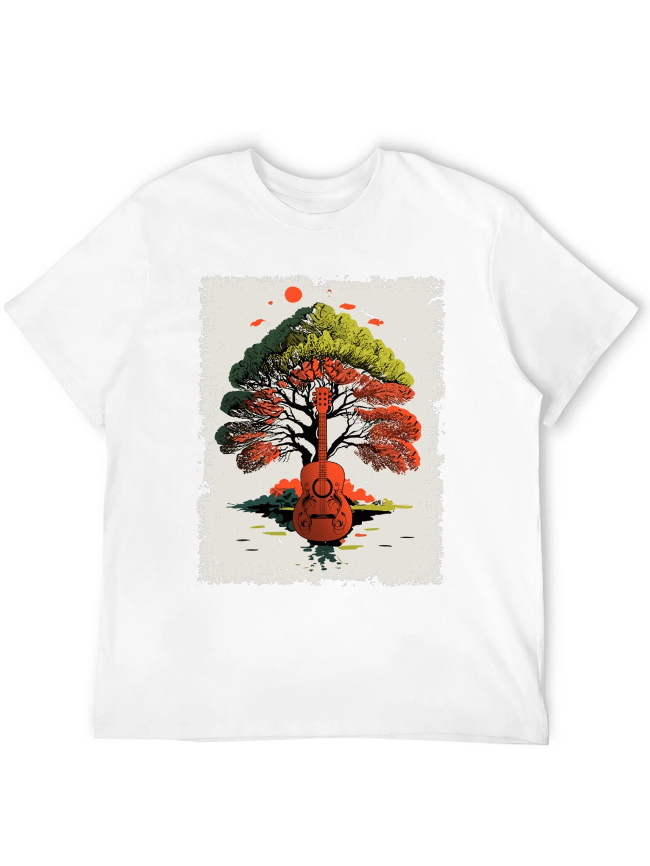 Guitar Tree Graphic Tee - Music Lovers T-Shirt