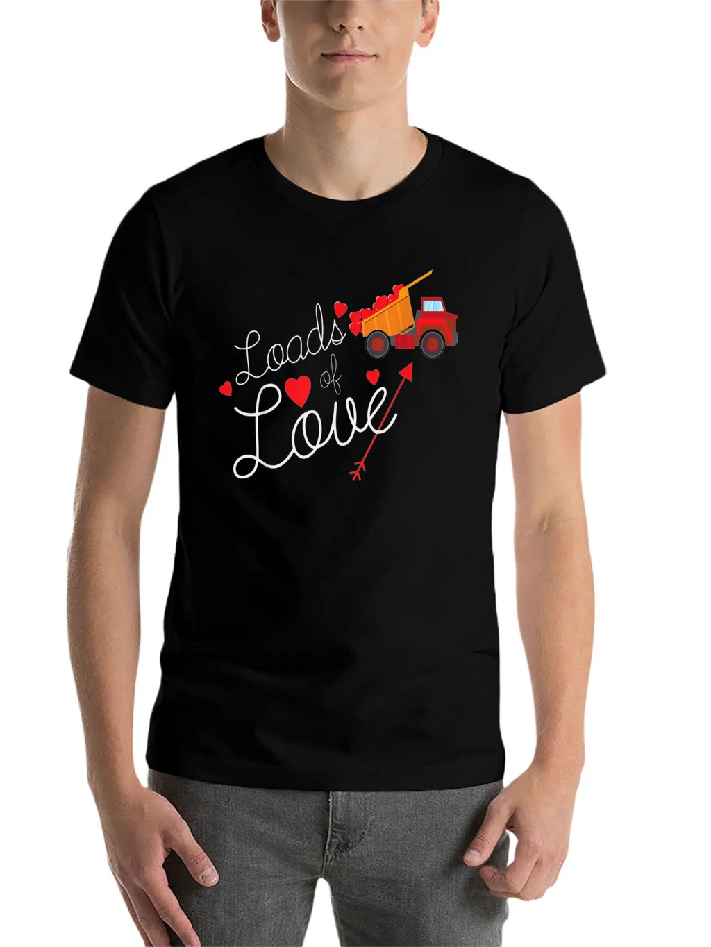 Loads Of Love Valentines Day Hearts Truck Boys Kid Breathable Soft Cotton T-Shirt – Timeless Casual Look