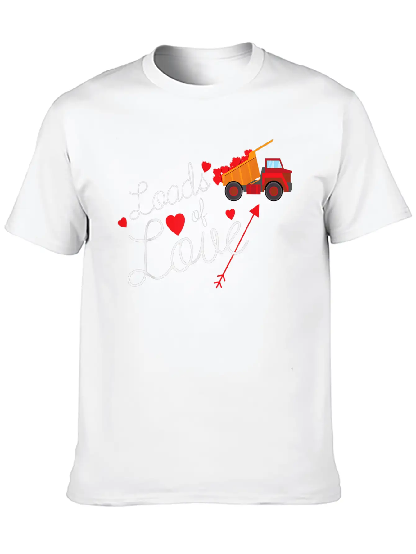 Loads Of Love Valentines Day Hearts Truck Boys Kid Breathable Soft Cotton T-Shirt – Timeless Casual Look