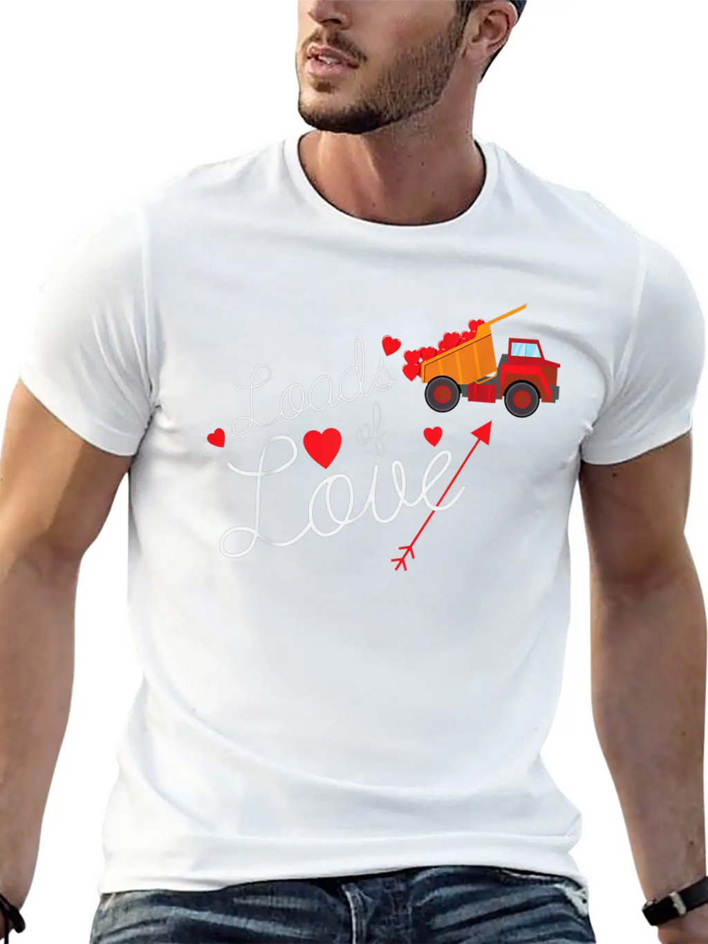Loads Of Love Valentines Day Hearts Truck Boys Kid Breathable Soft Cotton T-Shirt – Timeless Casual Look