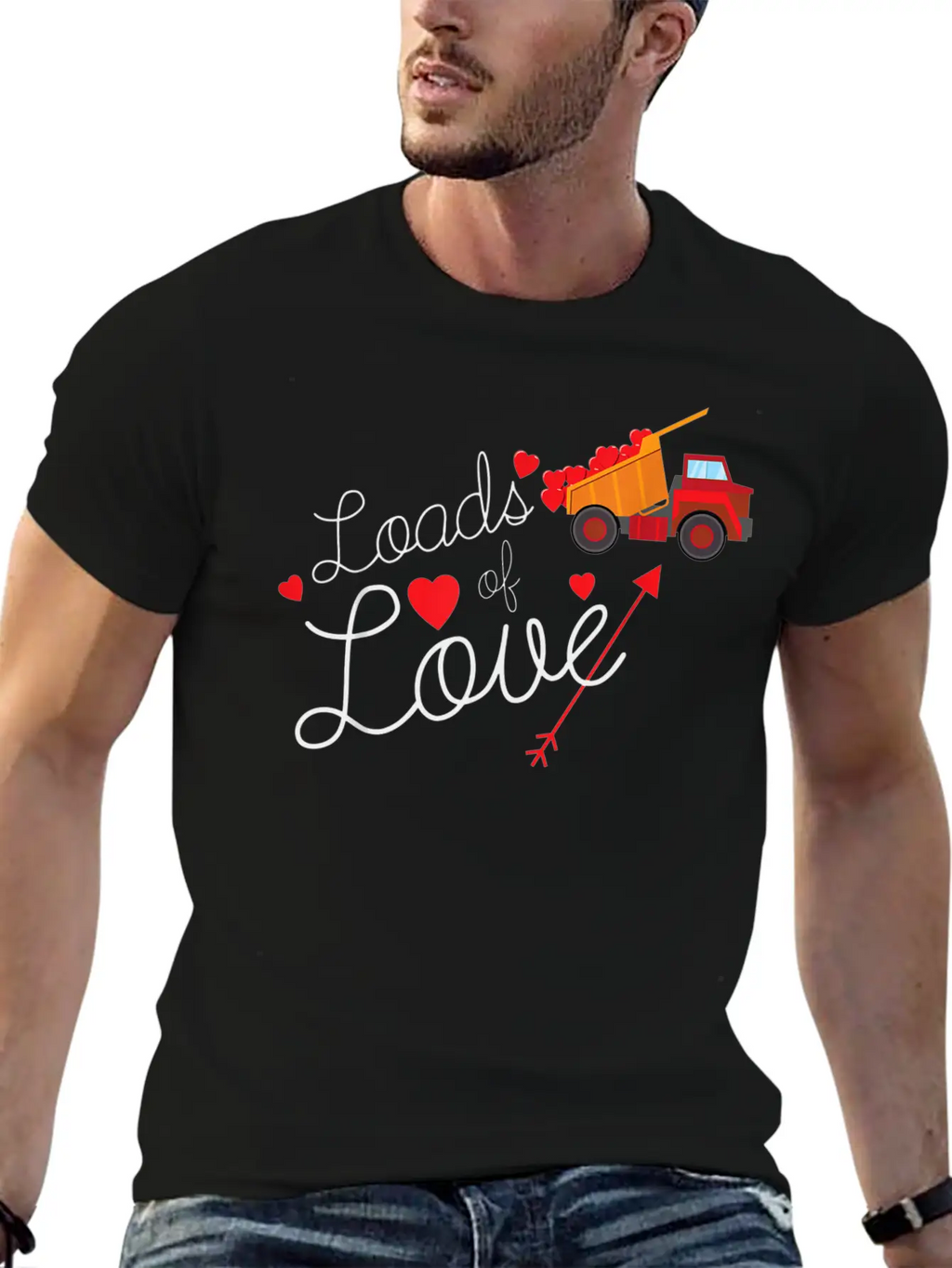 Loads Of Love Valentines Day Hearts Truck Boys Kid Breathable Soft Cotton T-Shirt – Timeless Casual Look