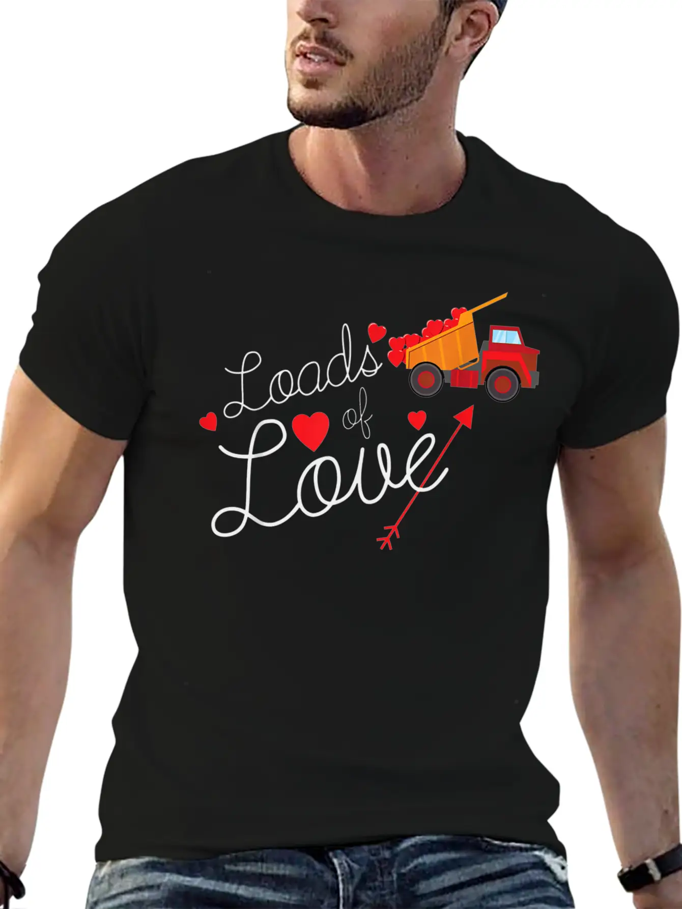 Loads Of Love Valentines Day Hearts Truck Boys Kid Breathable Soft Cotton T-Shirt – Timeless Casual Look