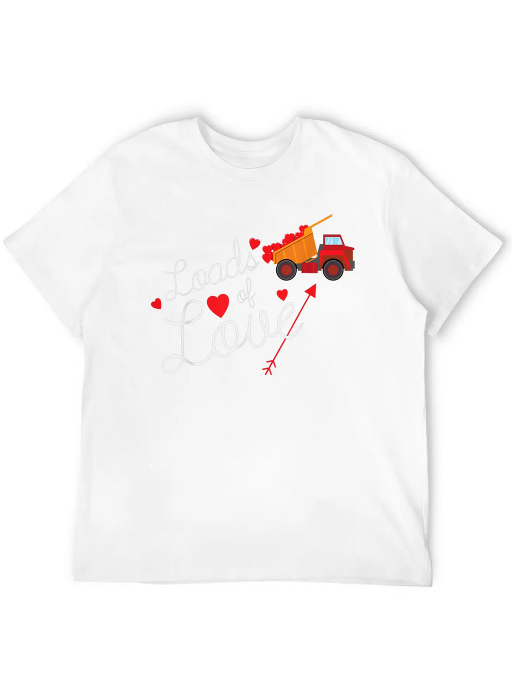 Loads Of Love Valentines Day Hearts Truck Boys Kid Breathable Soft Cotton T-Shirt – Timeless Casual Look