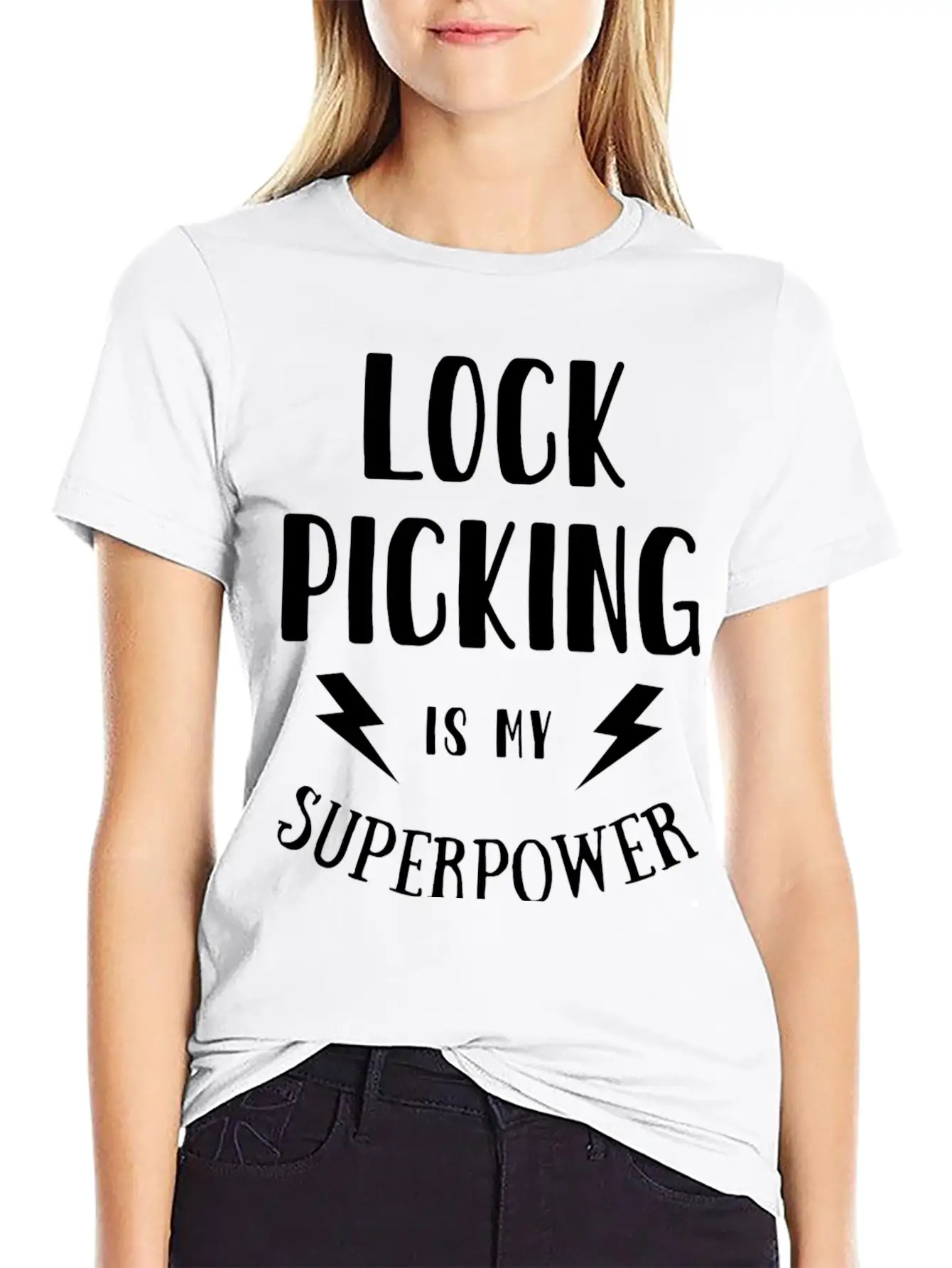 Lock Picking Is My Superpower Sarcastic Unisex Short Sleeve Soft Cotton T-Shirt – Casual Everyday Wear