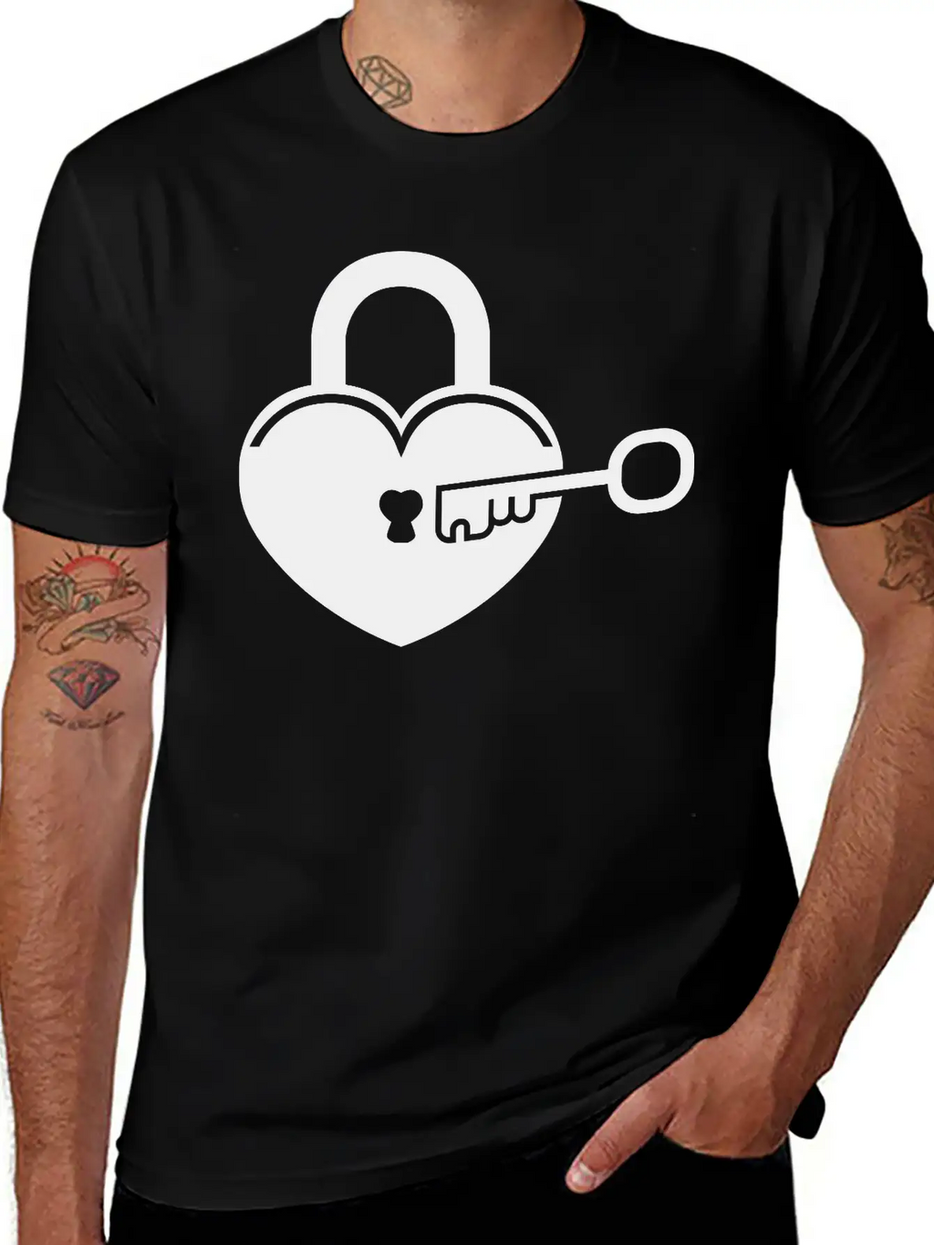 Lock To My Heart 4 Breathable Graphic T-Shirt – Perfect For Casual Days