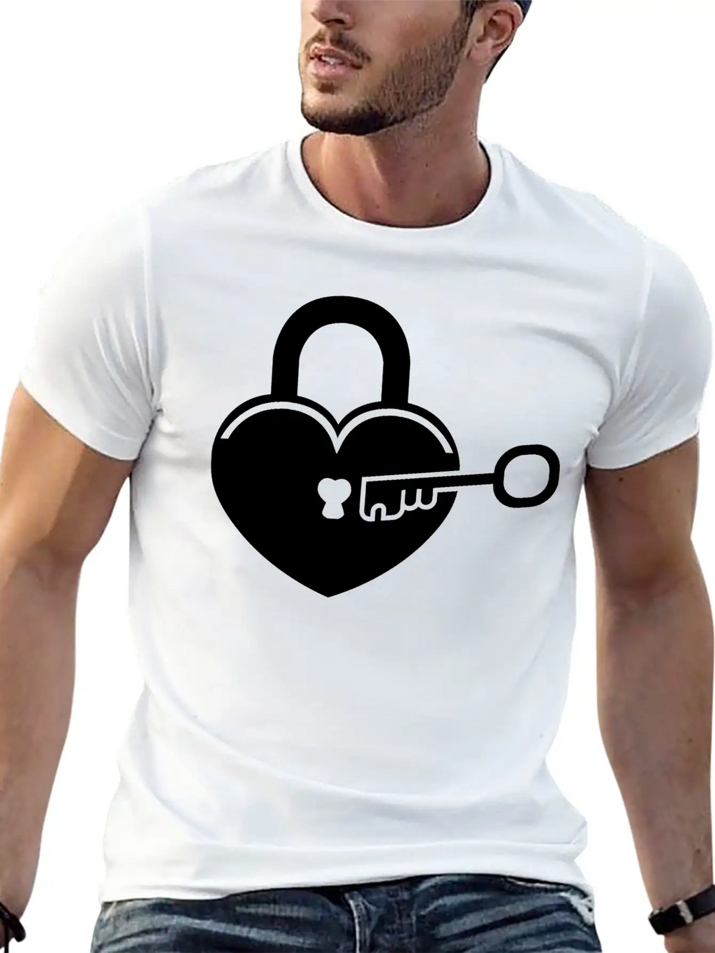Lock To My Heart 4 Breathable Graphic T-Shirt – Perfect For Casual Days