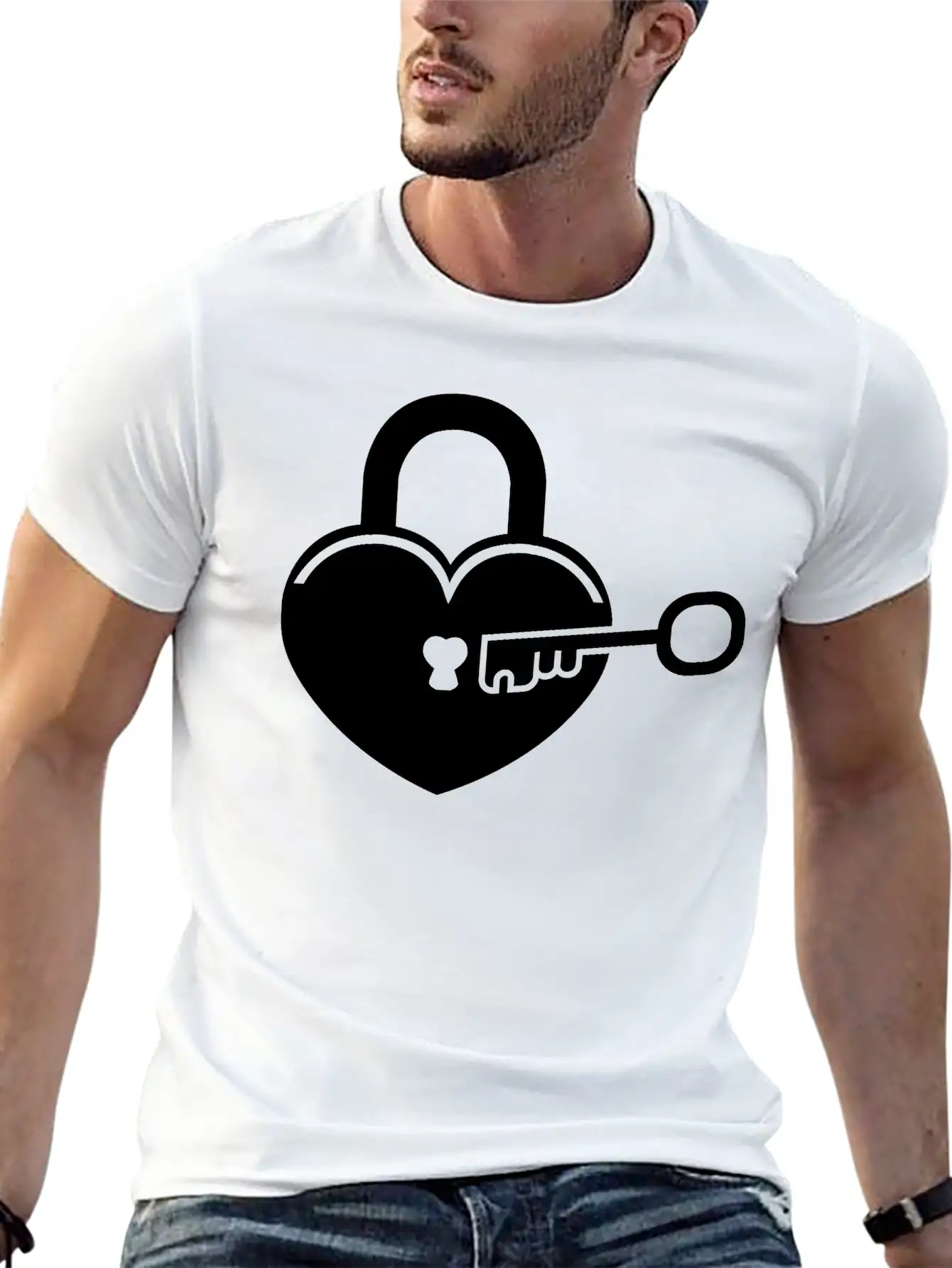 Lock To My Heart 4 Breathable Graphic T-Shirt – Perfect For Casual Days