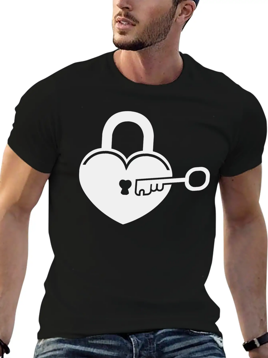 Lock To My Heart 4 Breathable Graphic T-Shirt – Perfect For Casual Days