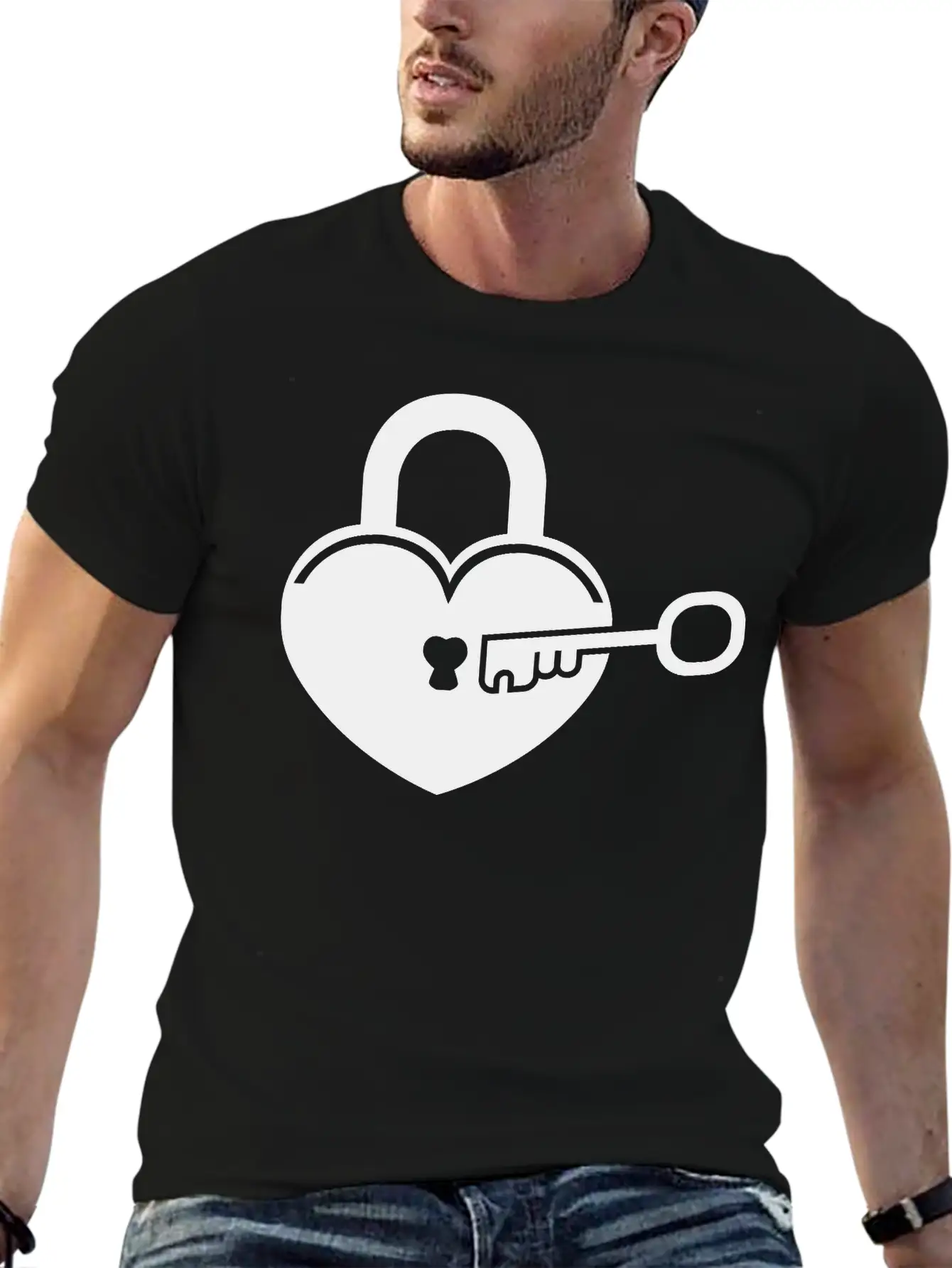 Lock To My Heart 4 Breathable Graphic T-Shirt – Perfect For Casual Days