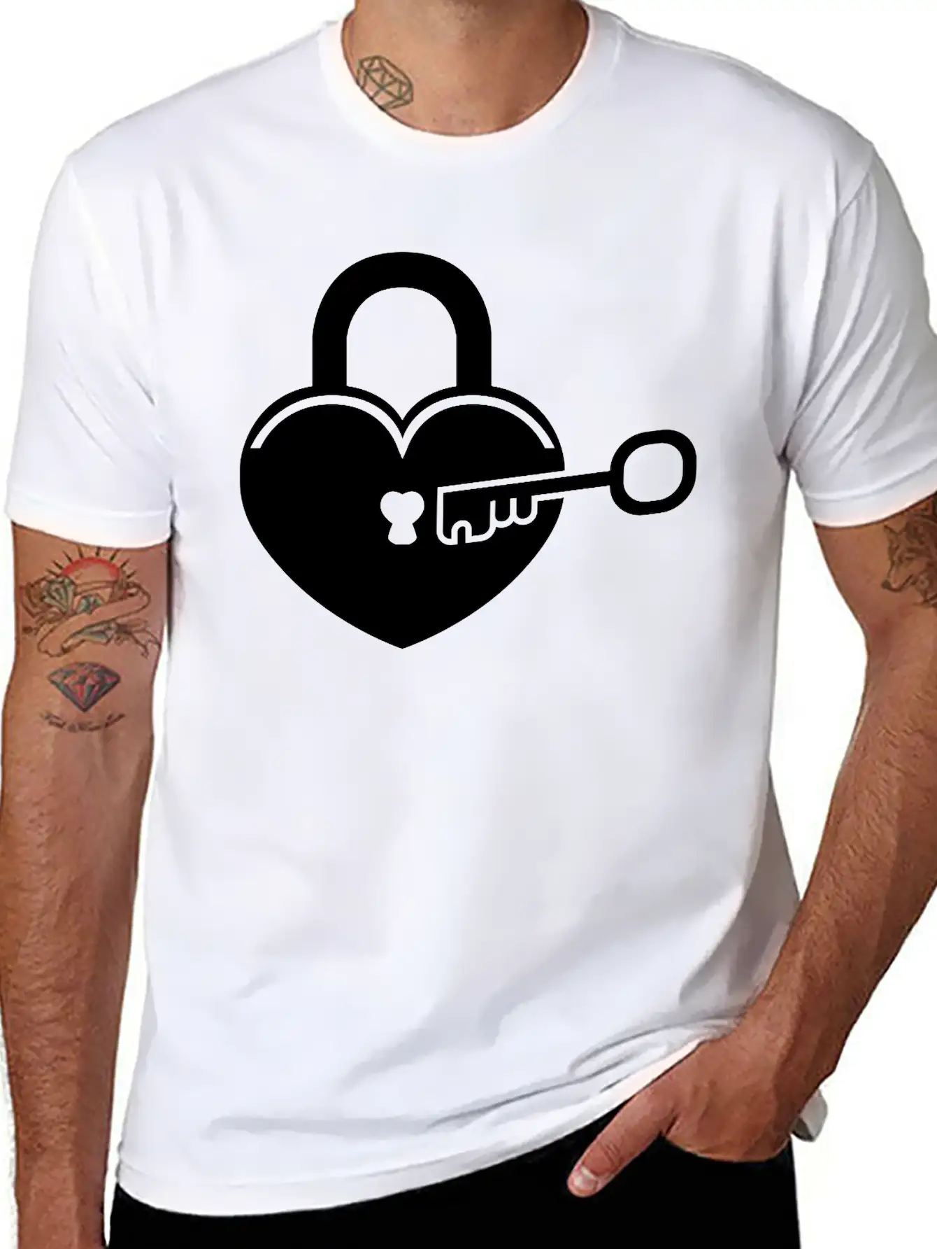 Lock To My Heart 4 Breathable Graphic T-Shirt – Perfect For Casual Days