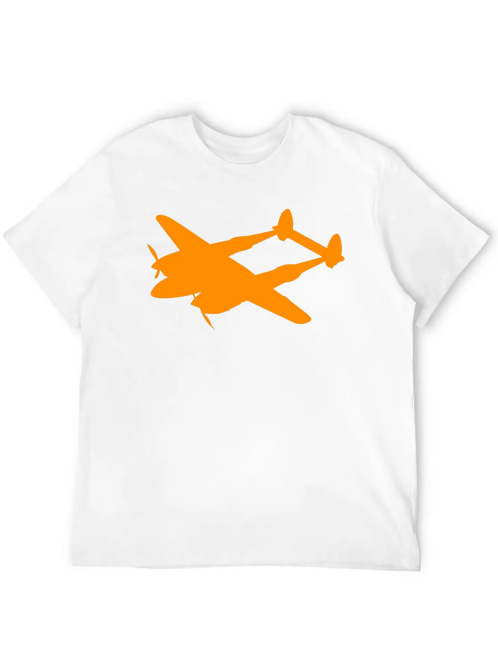 Lockheed P 38 Lightning Silhouettes Unisex Short Sleeve Soft Cotton T-Shirt – Casual Everyday Wear