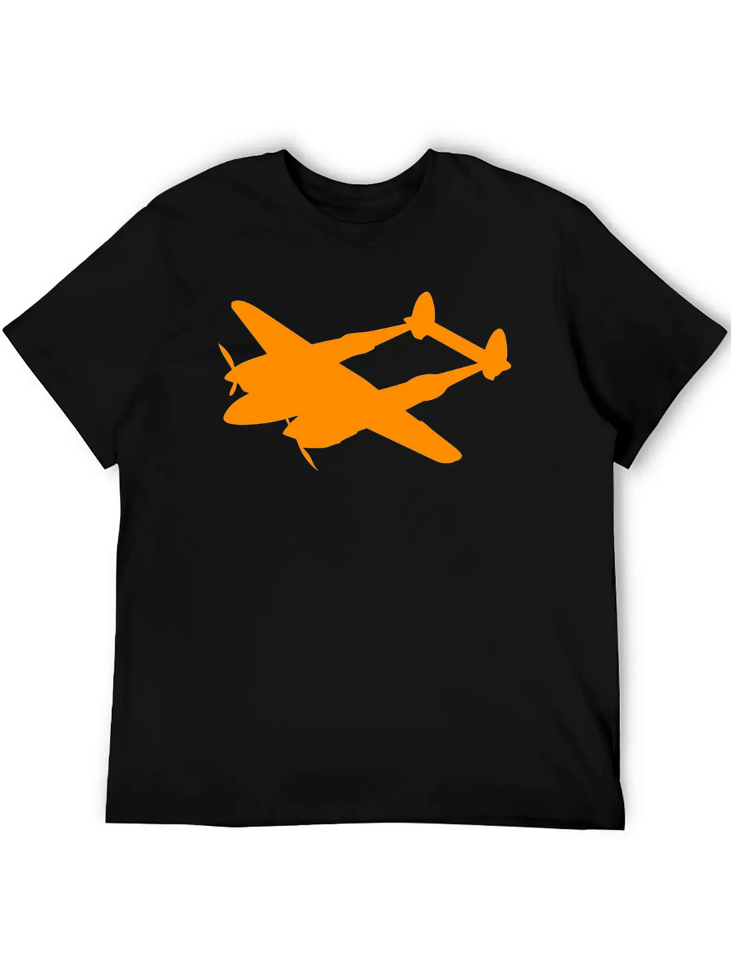 Lockheed P 38 Lightning Silhouettes Unisex Short Sleeve Soft Cotton T-Shirt – Casual Everyday Wear