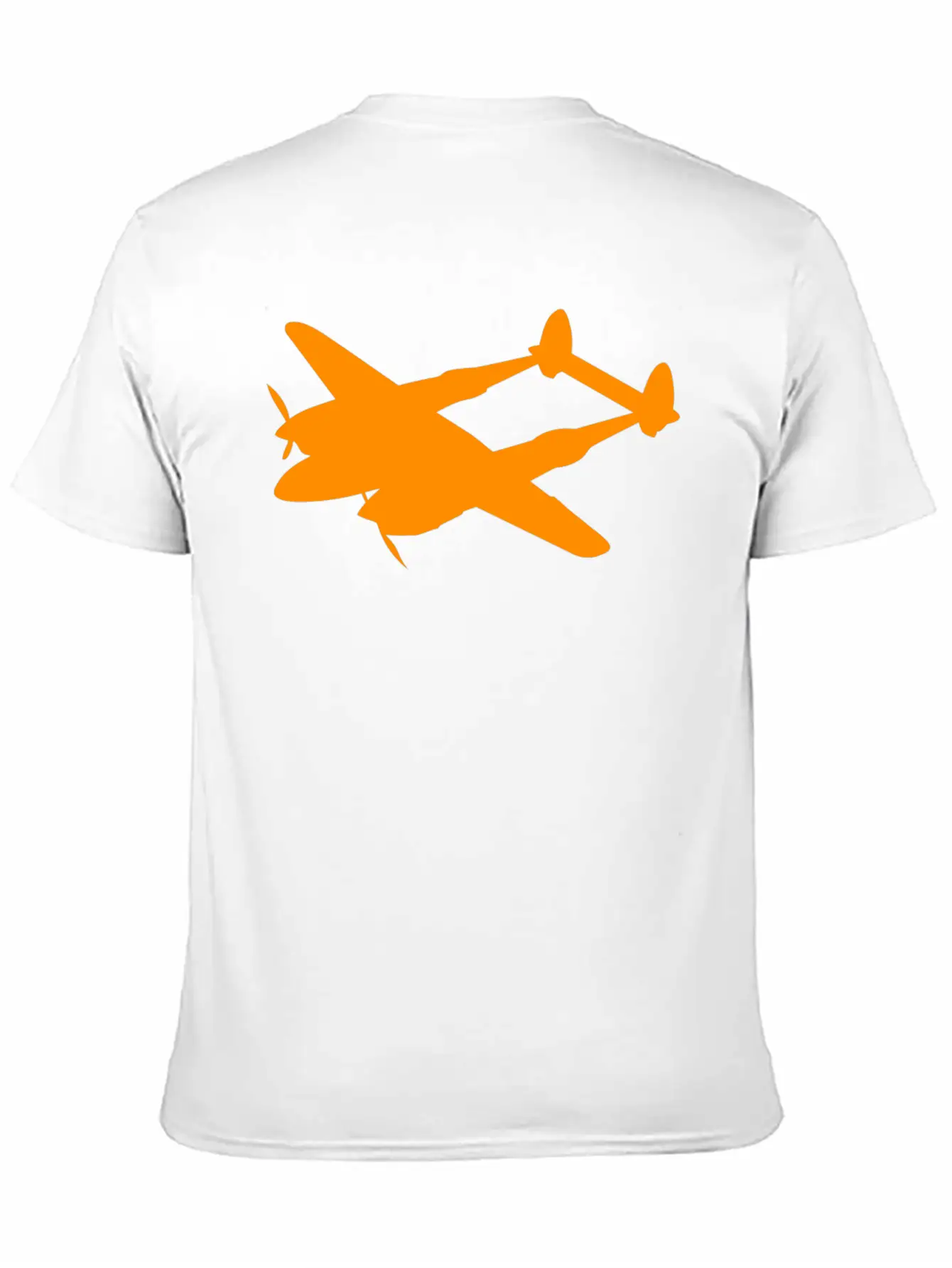 Lockheed P 38 Lightning Silhouettes Unisex Short Sleeve Soft Cotton T-Shirt – Casual Everyday Wear