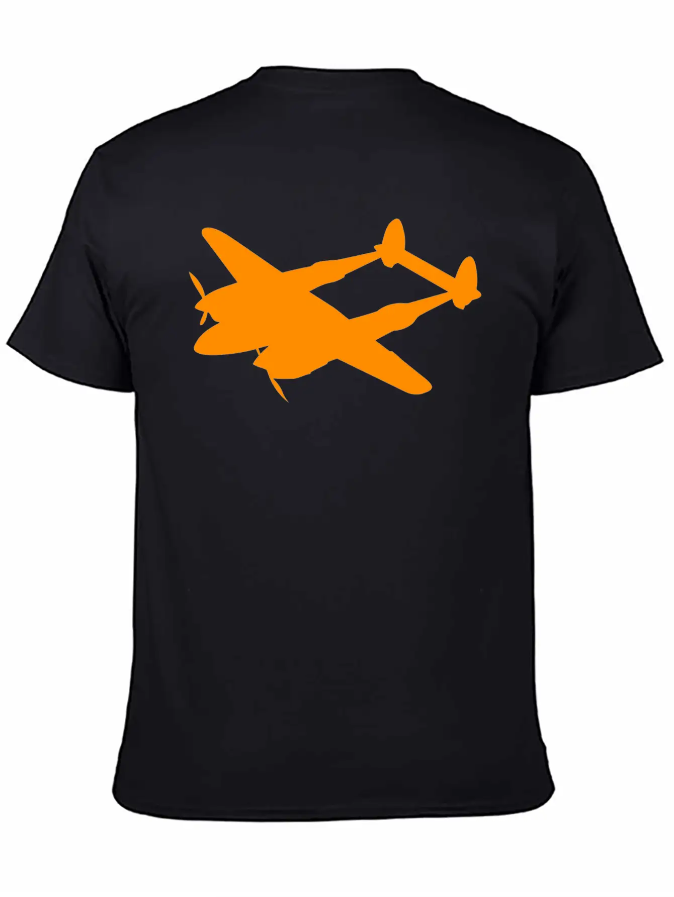 Lockheed P 38 Lightning Silhouettes Unisex Short Sleeve Soft Cotton T-Shirt – Casual Everyday Wear