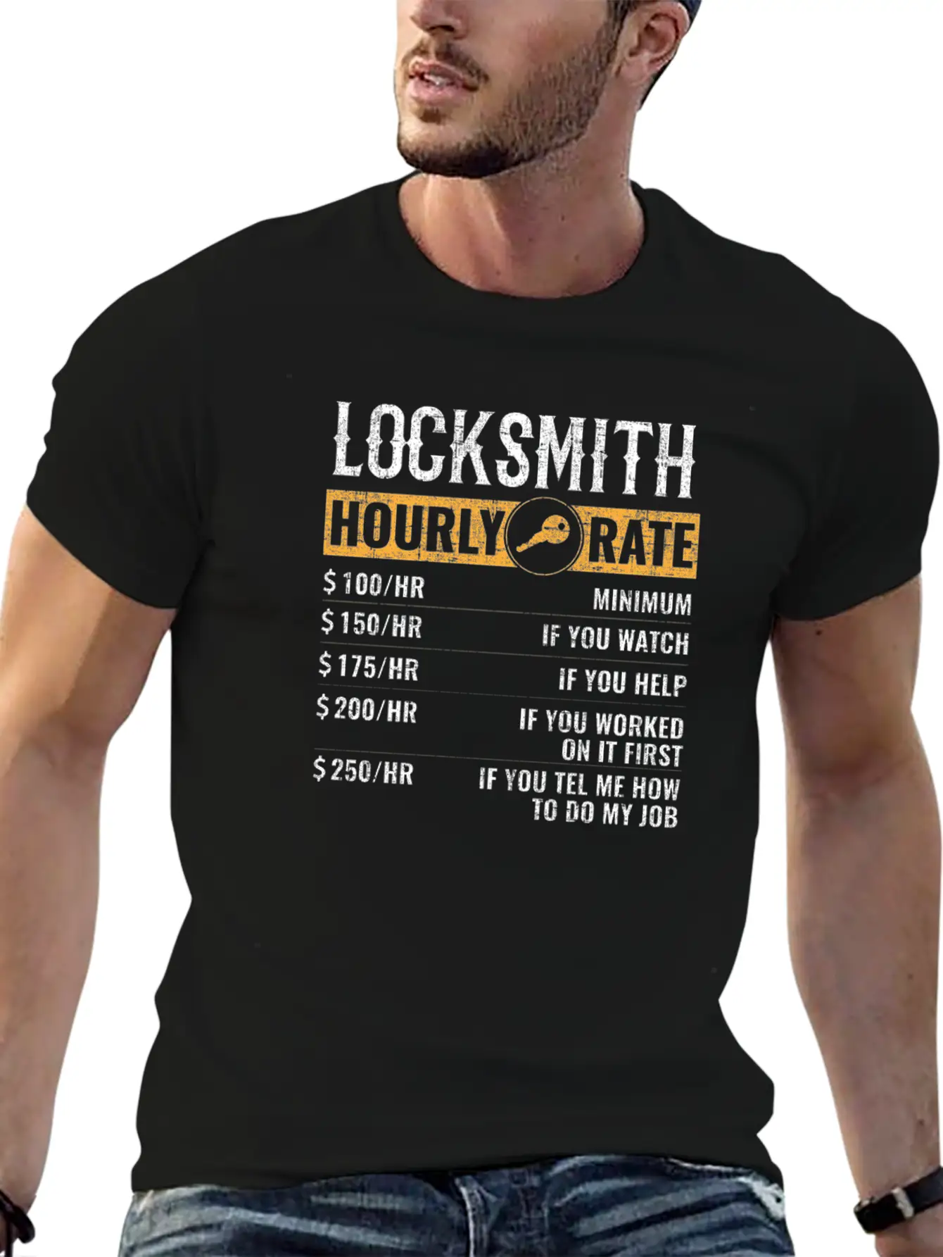 Locksmith Hourly Rates, Locksmith Unisex Short Sleeve Soft Cotton T-Shirt – Casual Everyday Wear