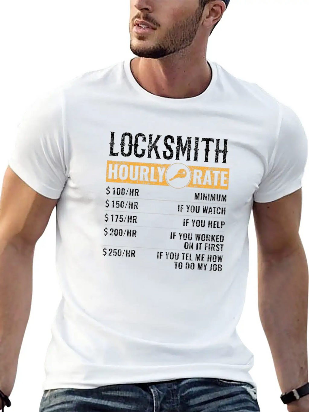Locksmith Hourly Rates, Locksmith Unisex Short Sleeve Soft Cotton T-Shirt – Casual Everyday Wear