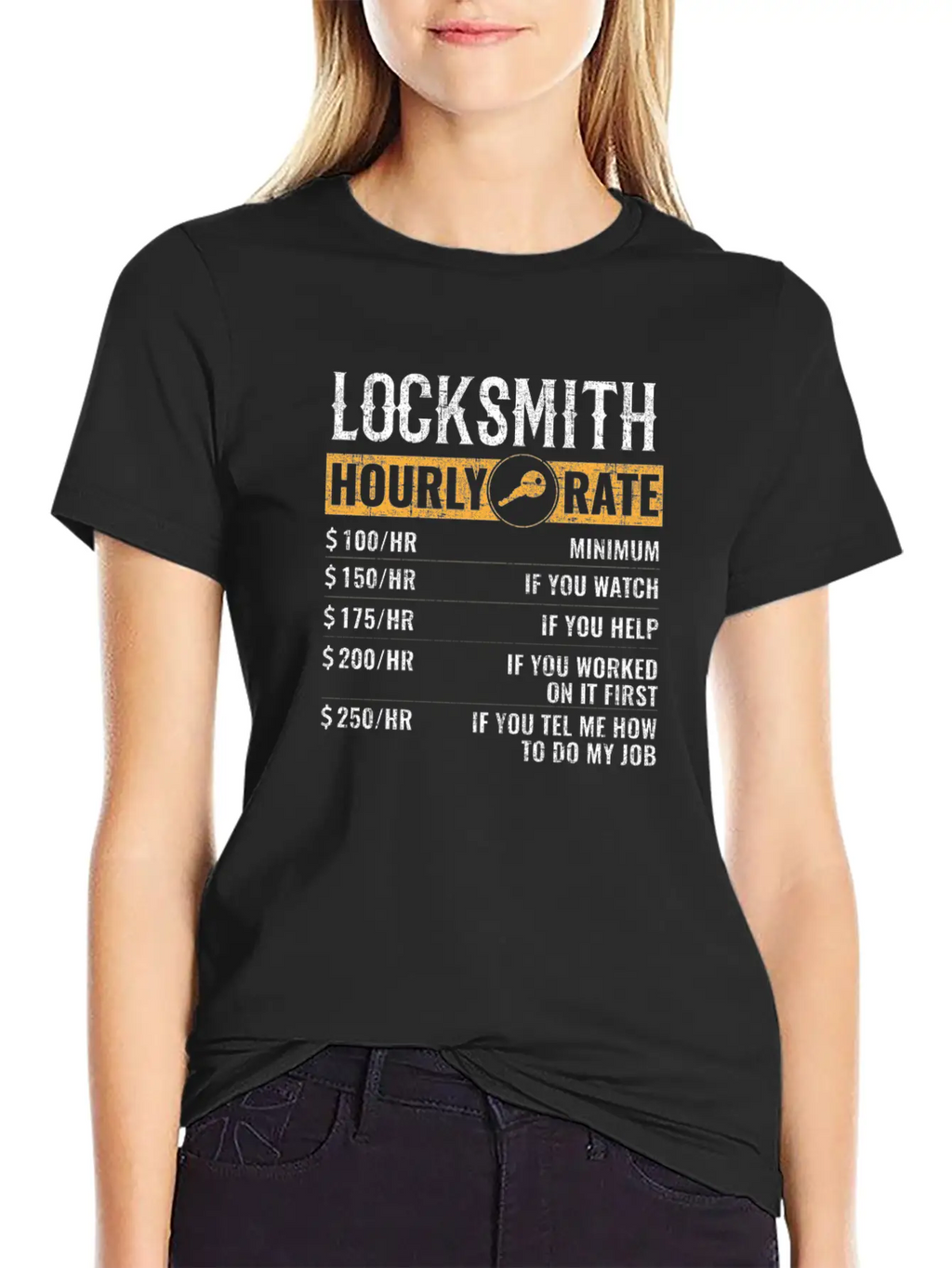 Locksmith Hourly Rates, Locksmith Unisex Short Sleeve Soft Cotton T-Shirt – Casual Everyday Wear