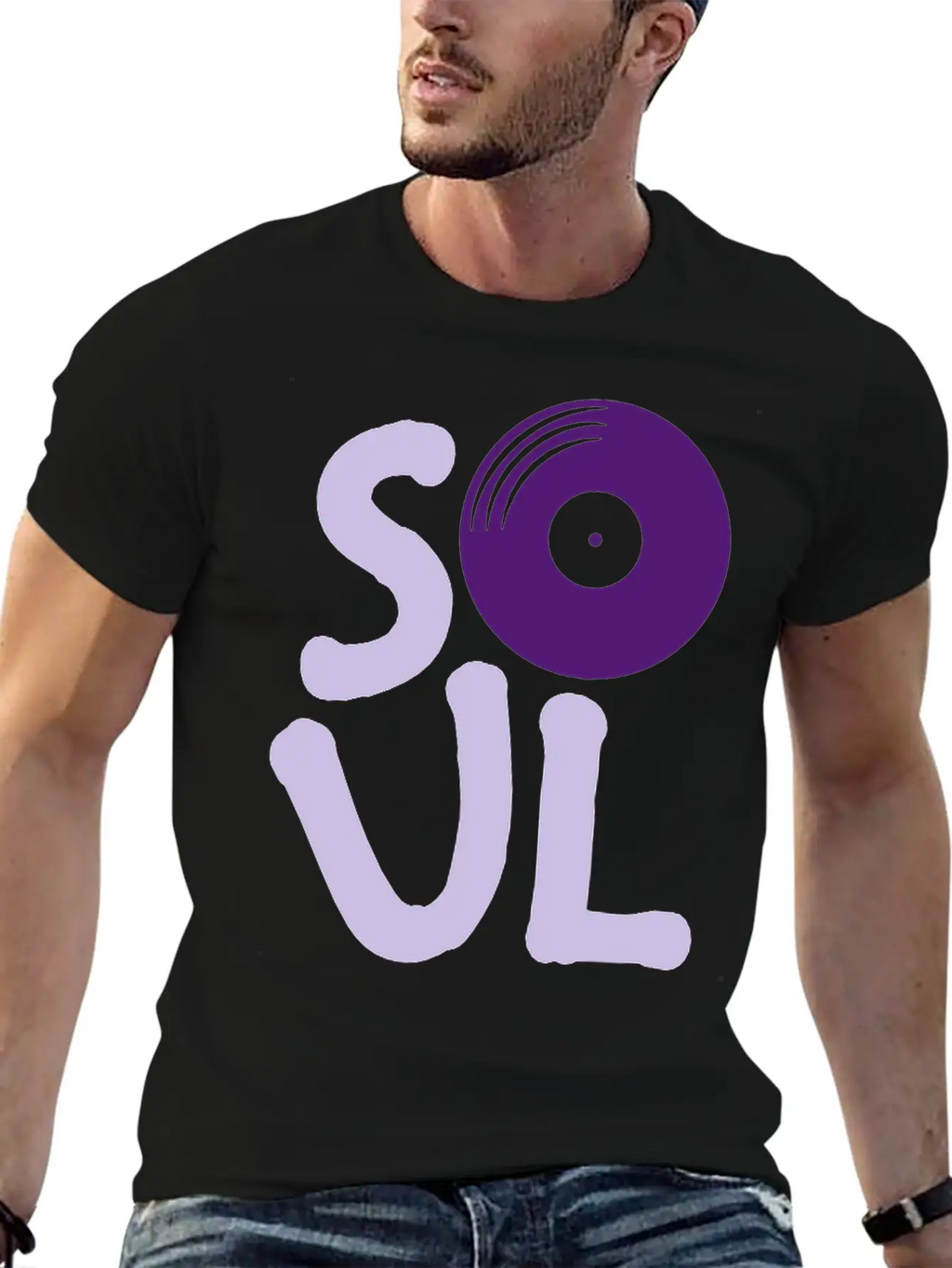 Logo Soul Music Casual Graphic T-Shirt – Simple And Comfortable Daily Wear