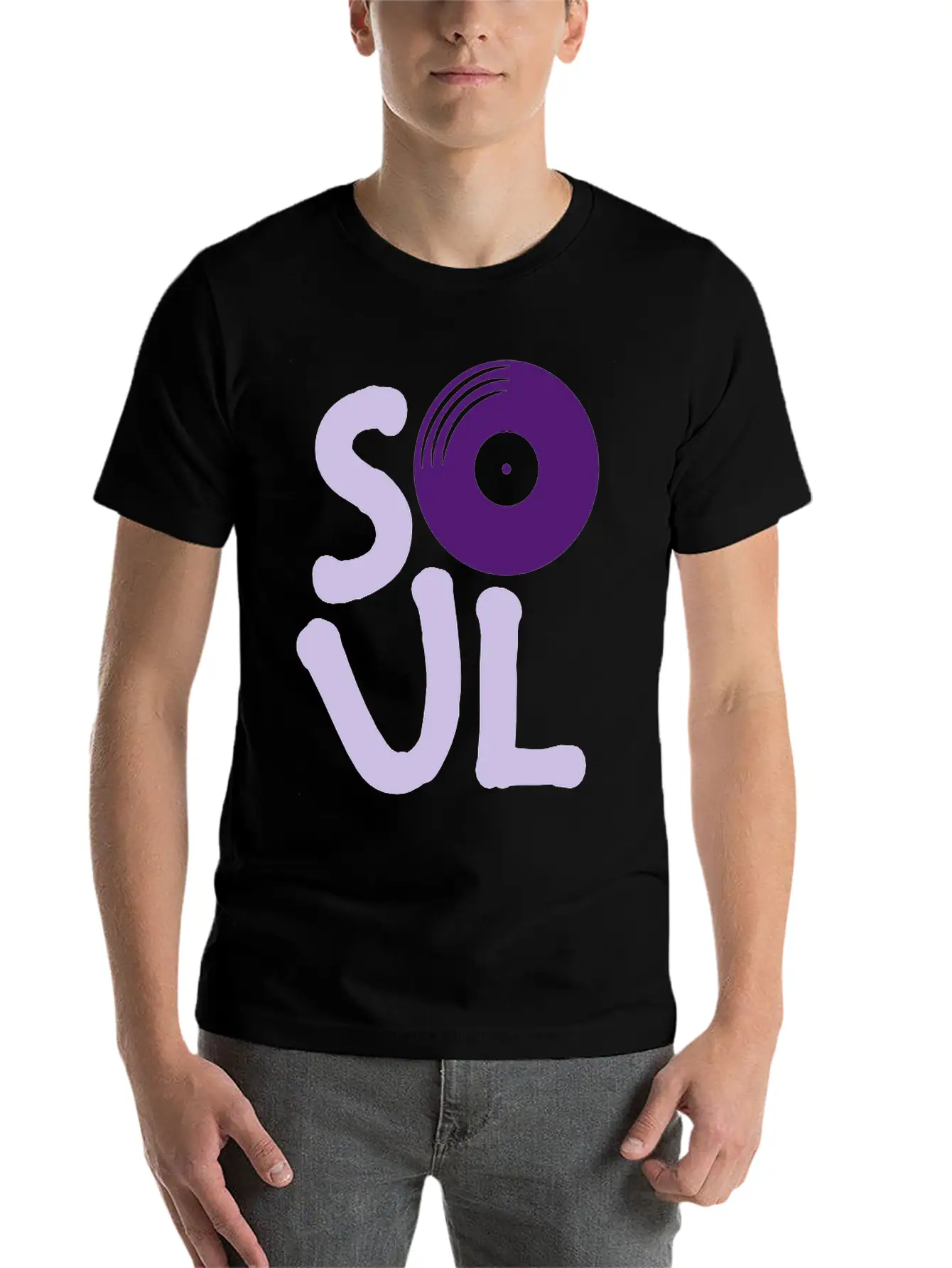 Logo Soul Music Casual Graphic T-Shirt – Simple And Comfortable Daily Wear