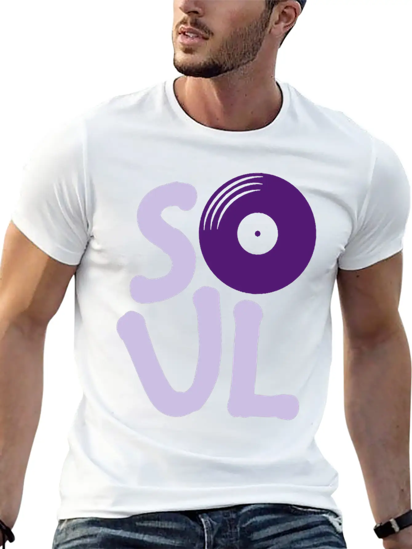 Logo Soul Music Casual Graphic T-Shirt – Simple And Comfortable Daily Wear