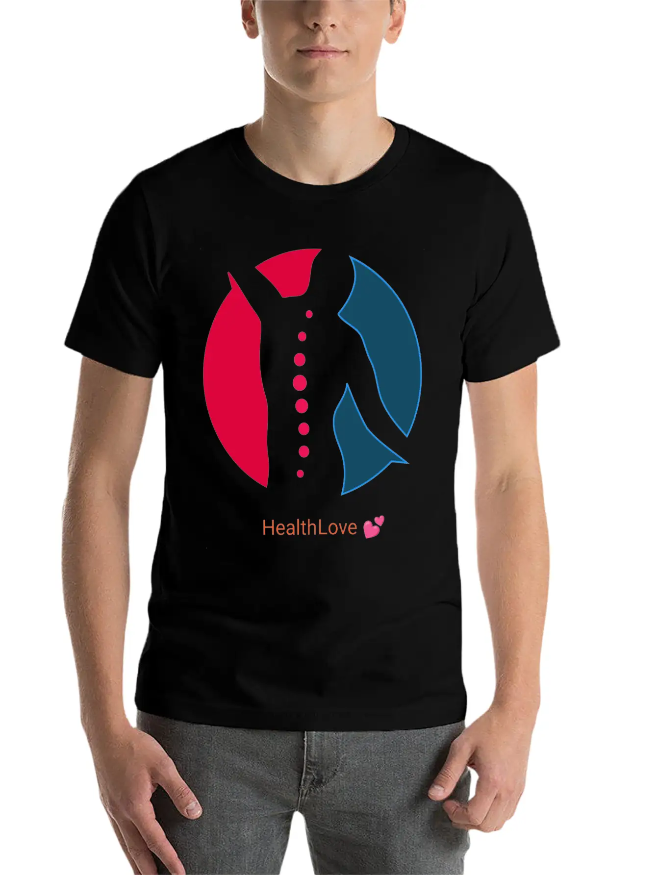 Logo5 4 1980Health Fitness, Exercise, Health Love Essential Cotton Tee For Daily Outfits – Unisex Style