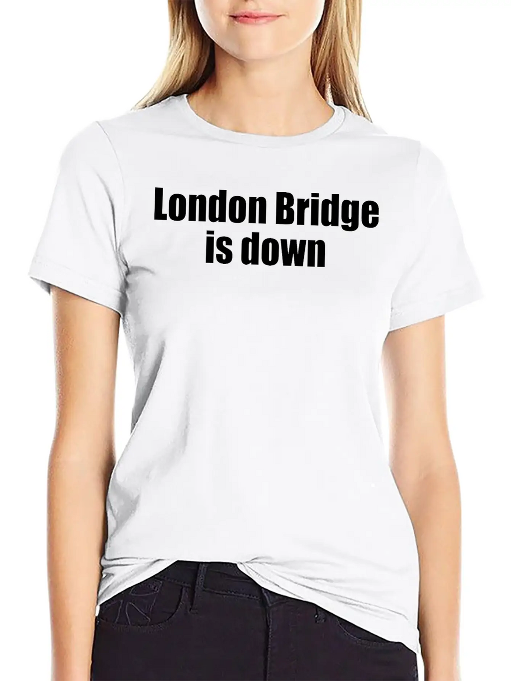 London Bridge Is Down Unisex Casual T-Shirt – Clean Design For Daily Comfort