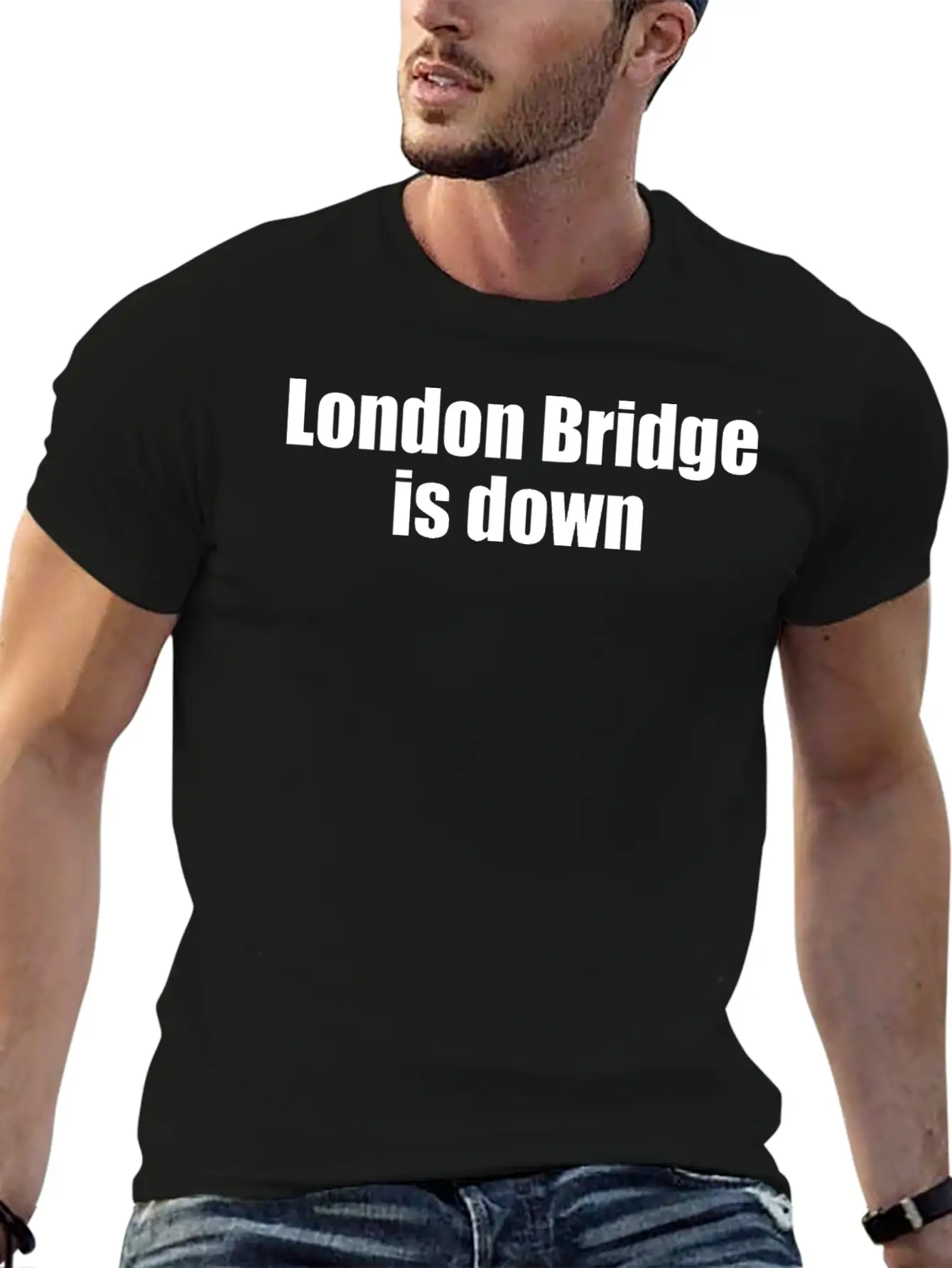 London Bridge Is Down Unisex Casual T-Shirt – Clean Design For Daily Comfort