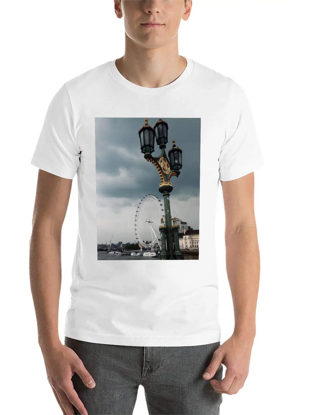 London - Grey (as Always) Unisex Short Sleeve Soft Cotton T-Shirt – Casual Everyday Wear