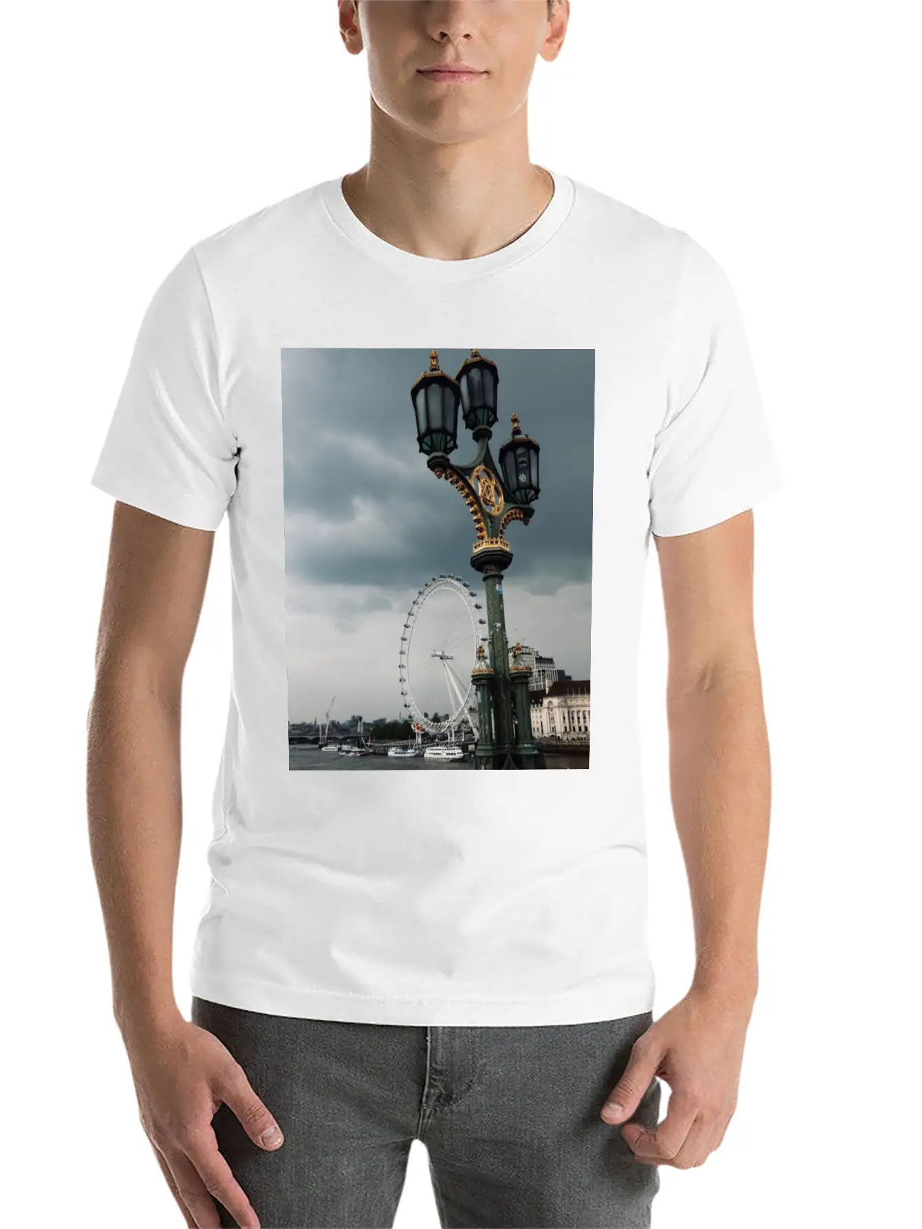 London - Grey (as Always) Unisex Short Sleeve Soft Cotton T-Shirt – Casual Everyday Wear